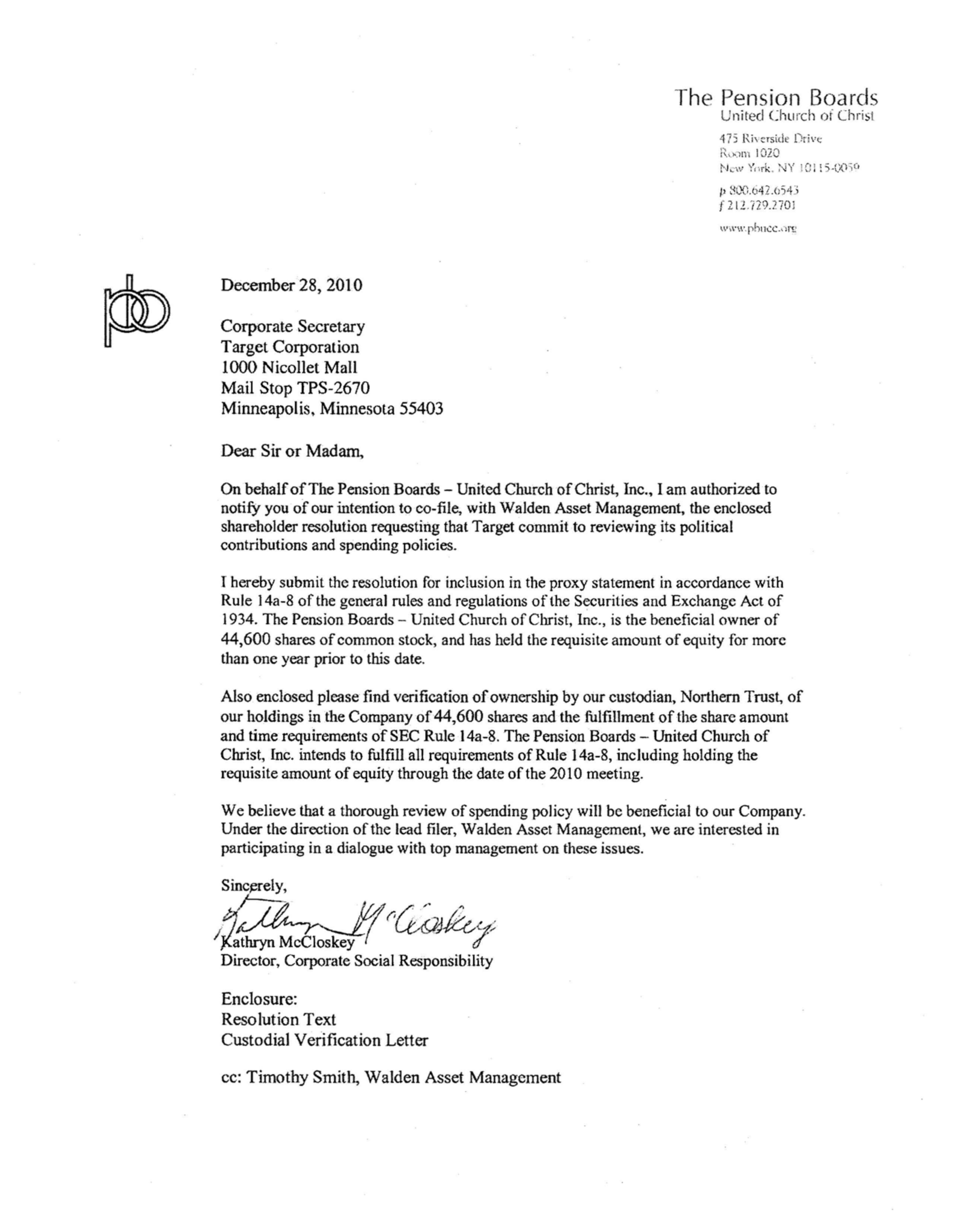 Target Proposal  — page 55