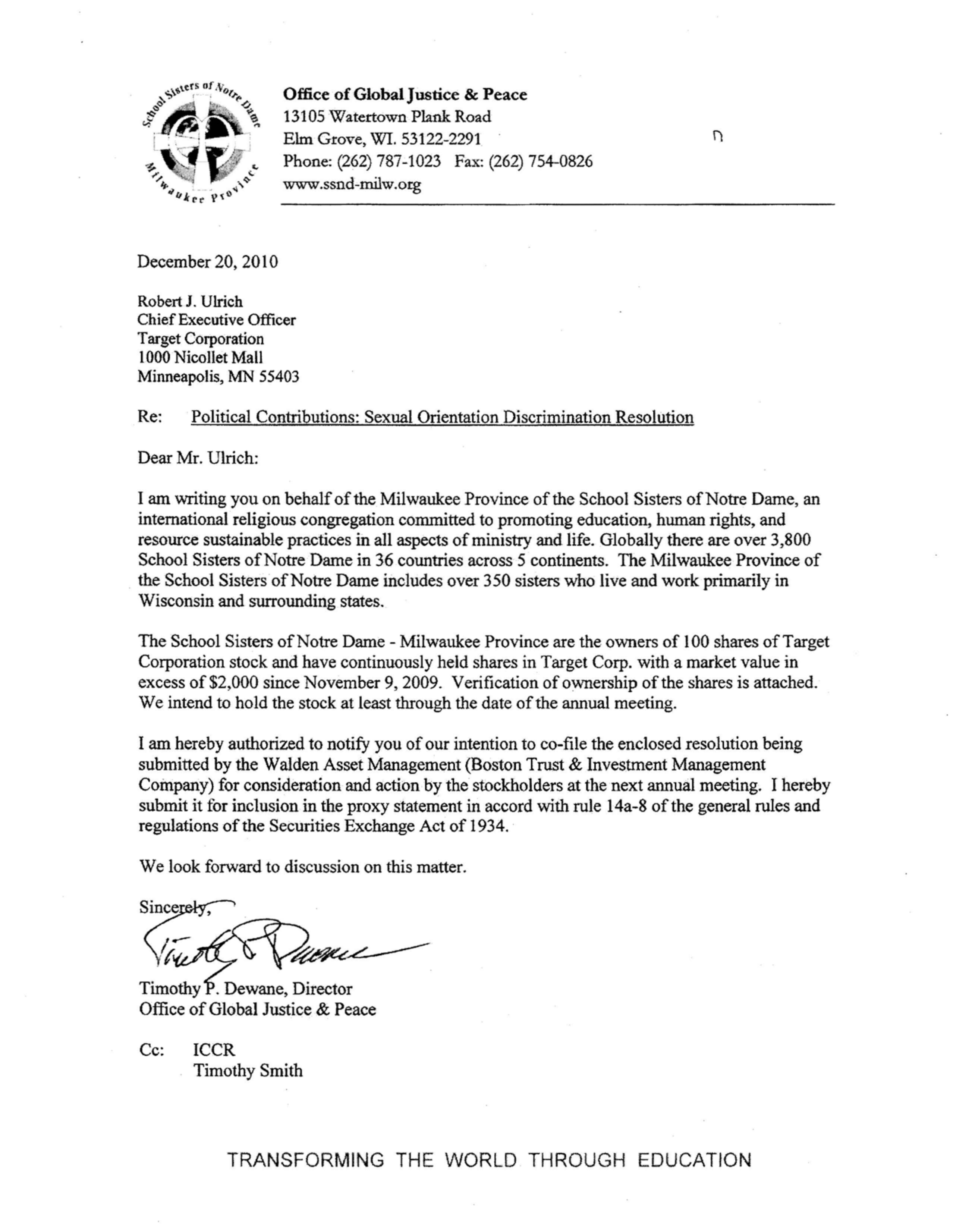 Target Proposal  — page 59
