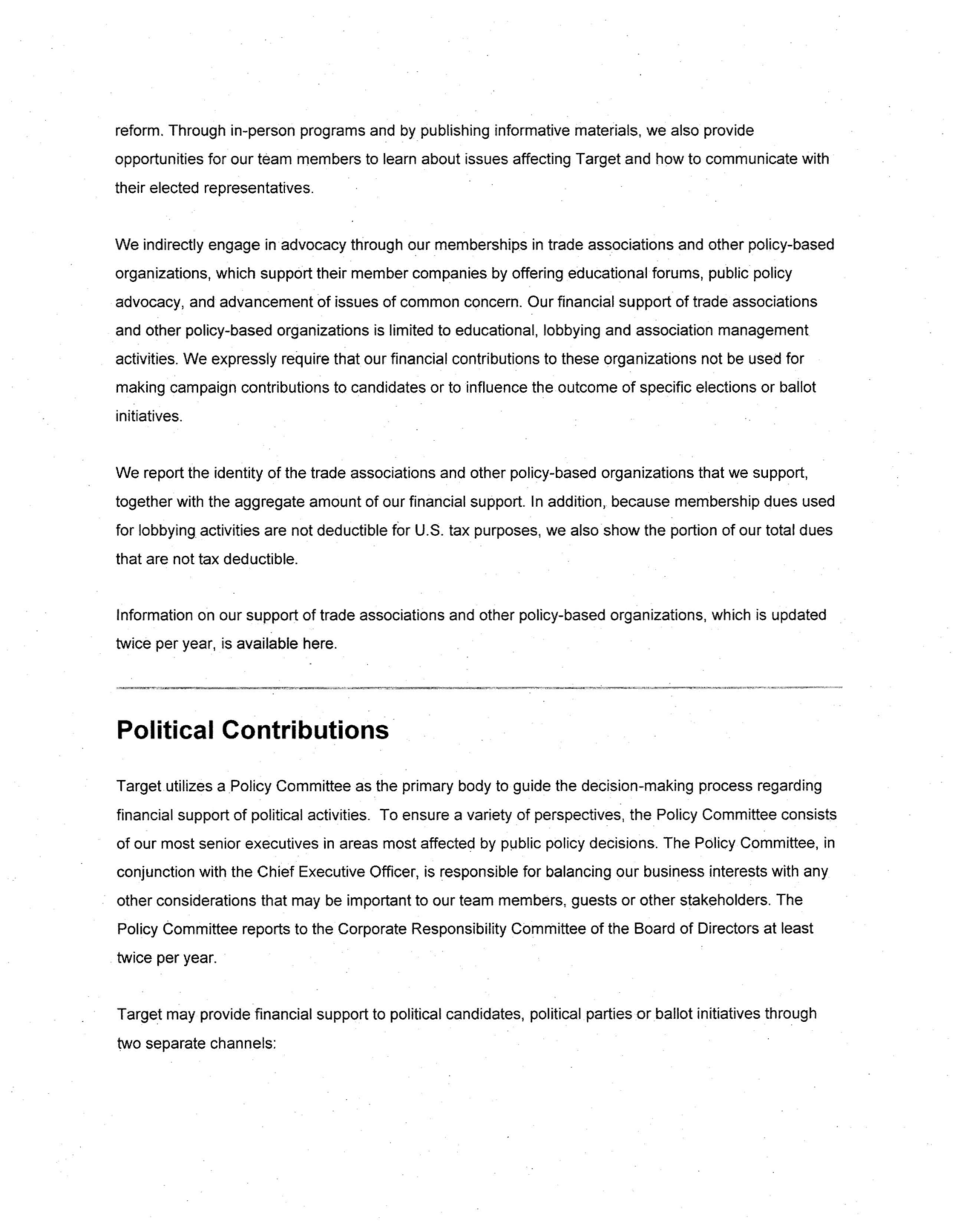 Target Proposal  — page 63