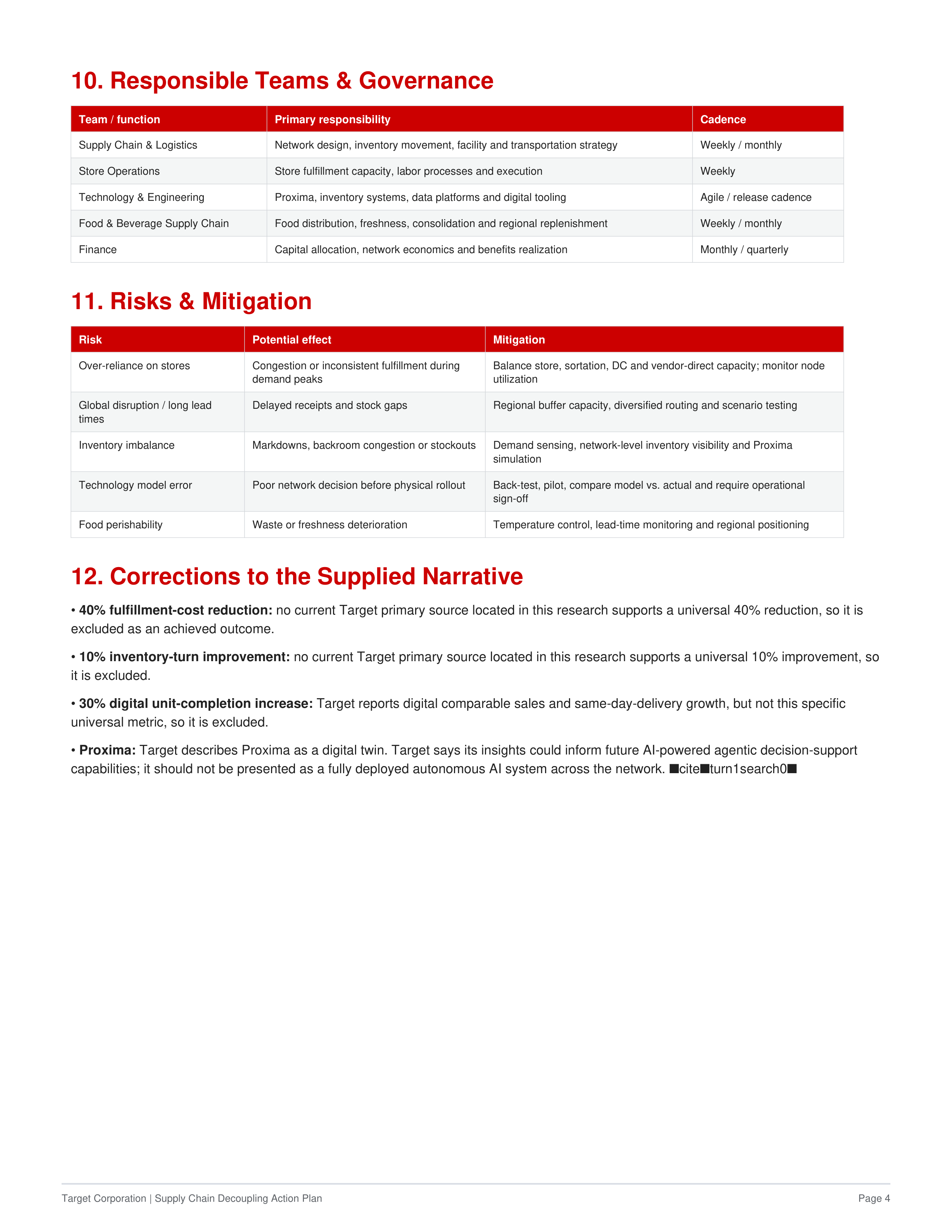 Target’s Supply Chain Decoupling Action Plan — page 4