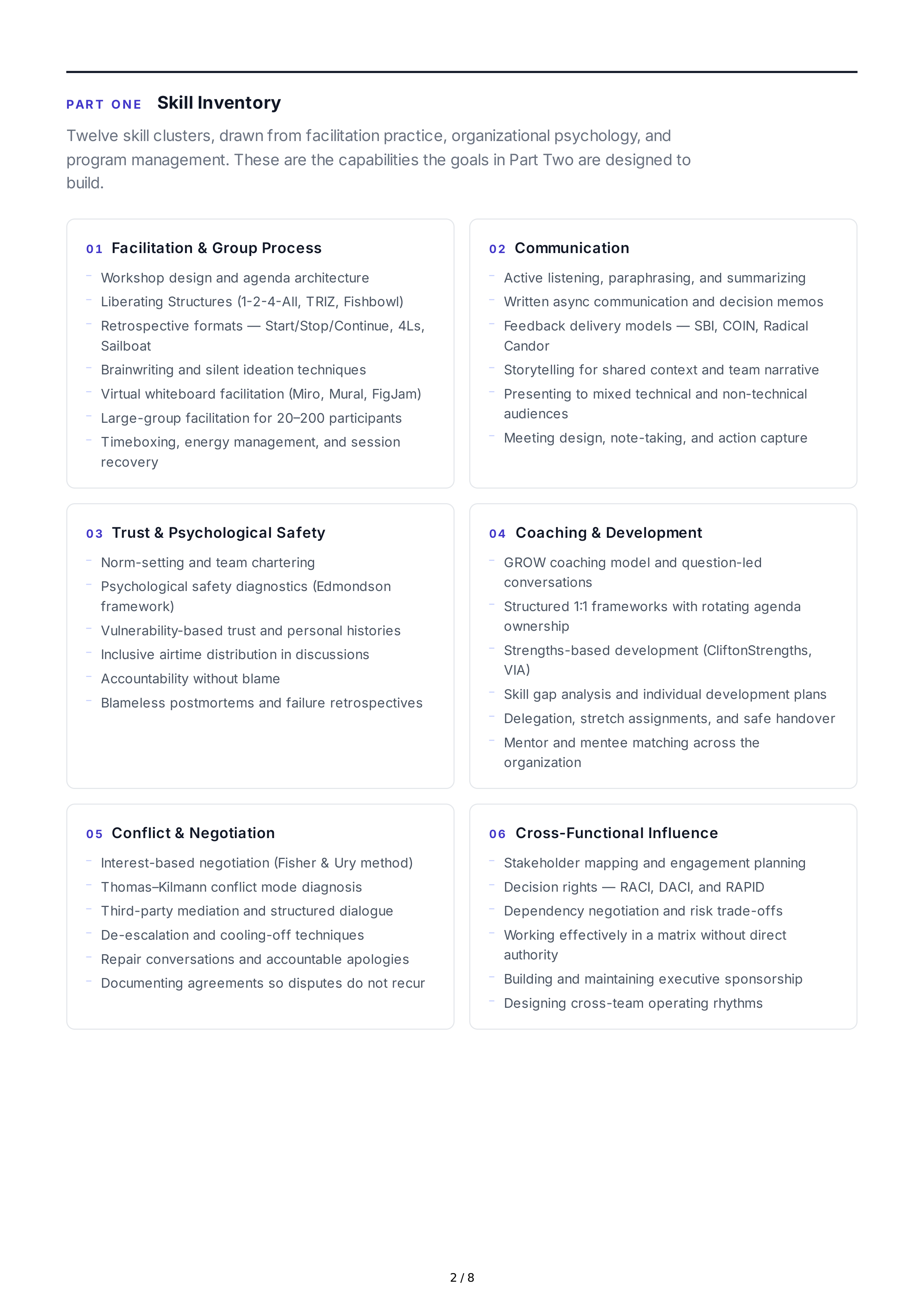 Team Building Professional Goals — page 2