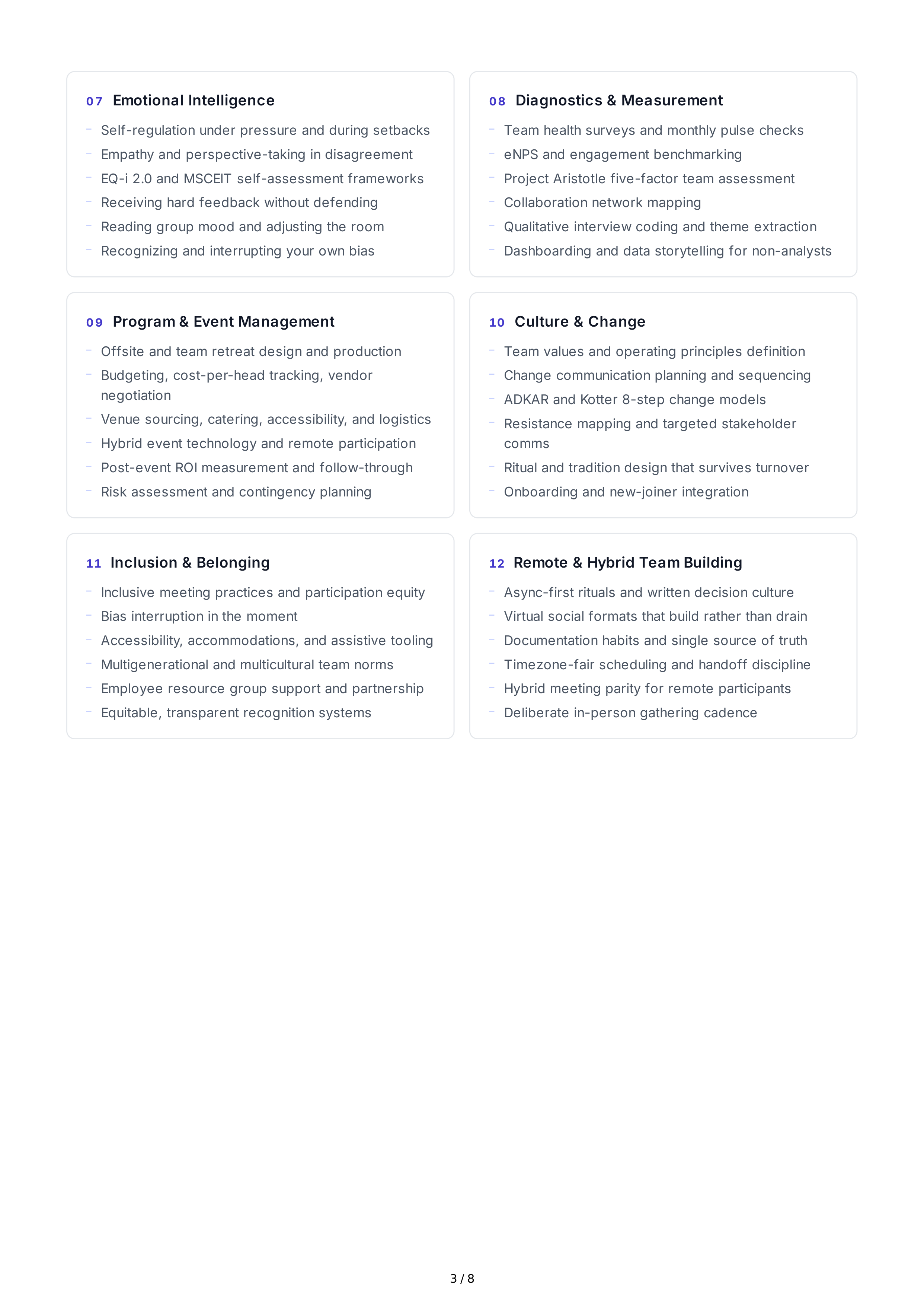 Team Building Professional Goals — page 3