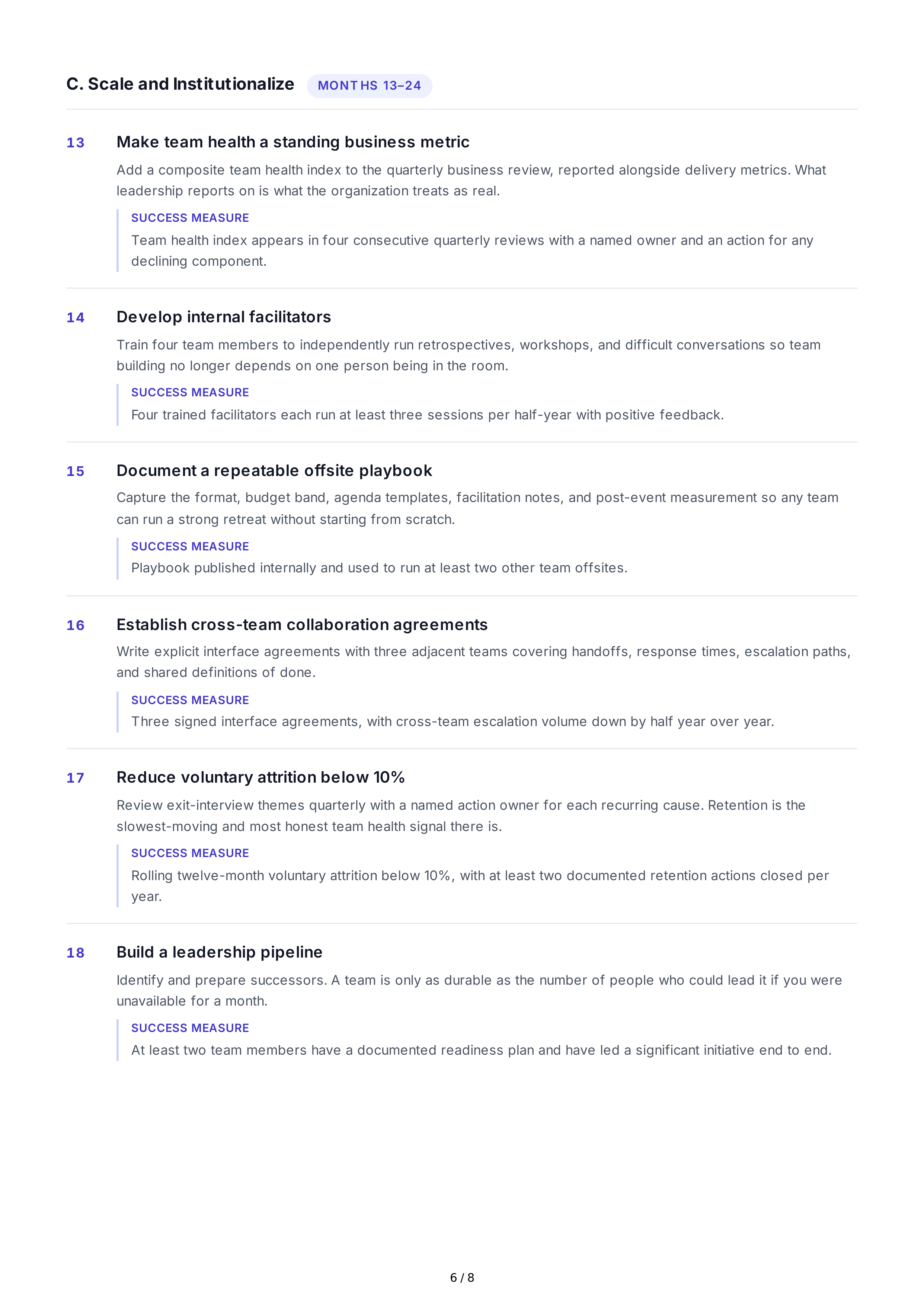 Team Building Professional Goals — page 6