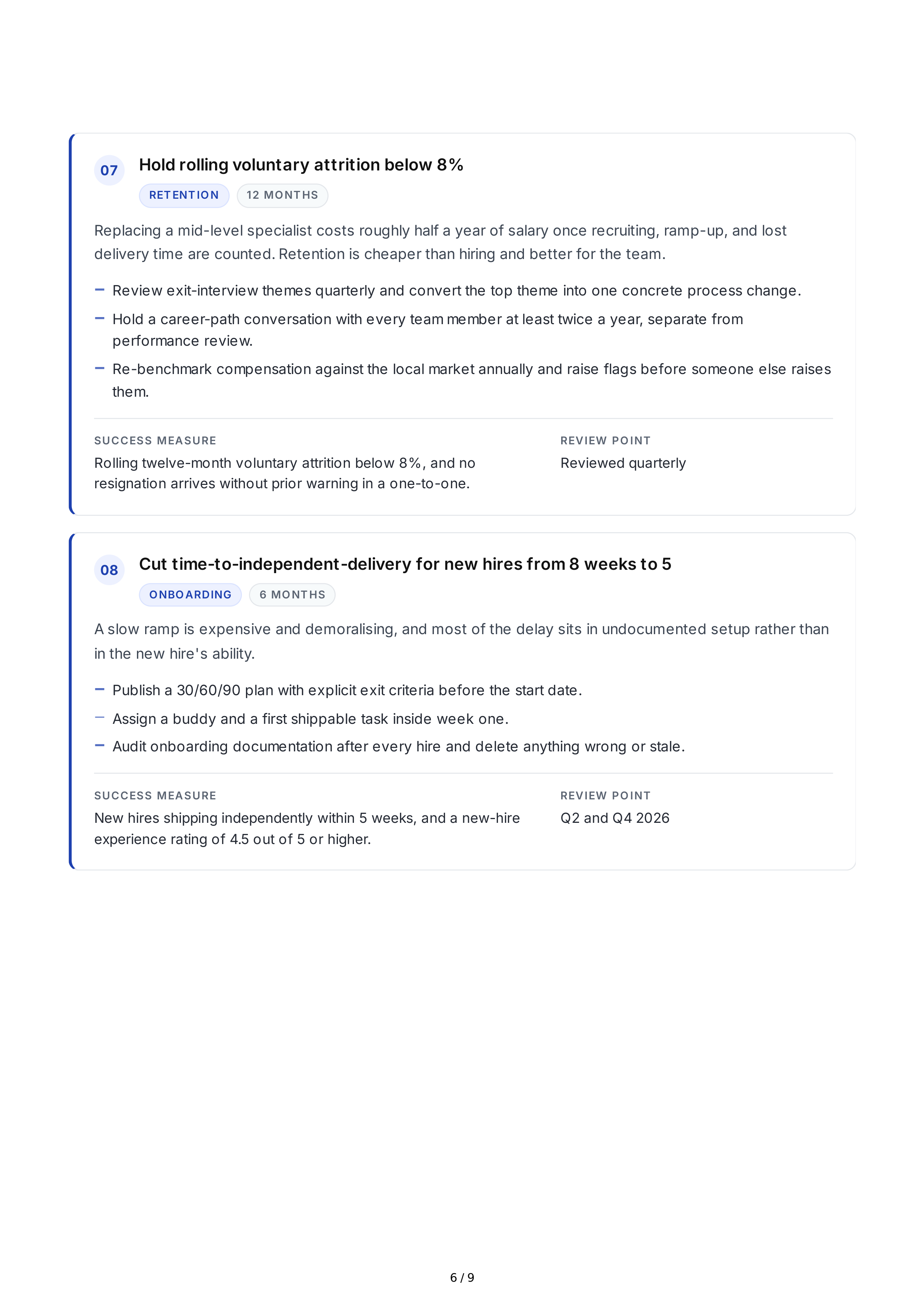 Team Management Professional Goals — page 6