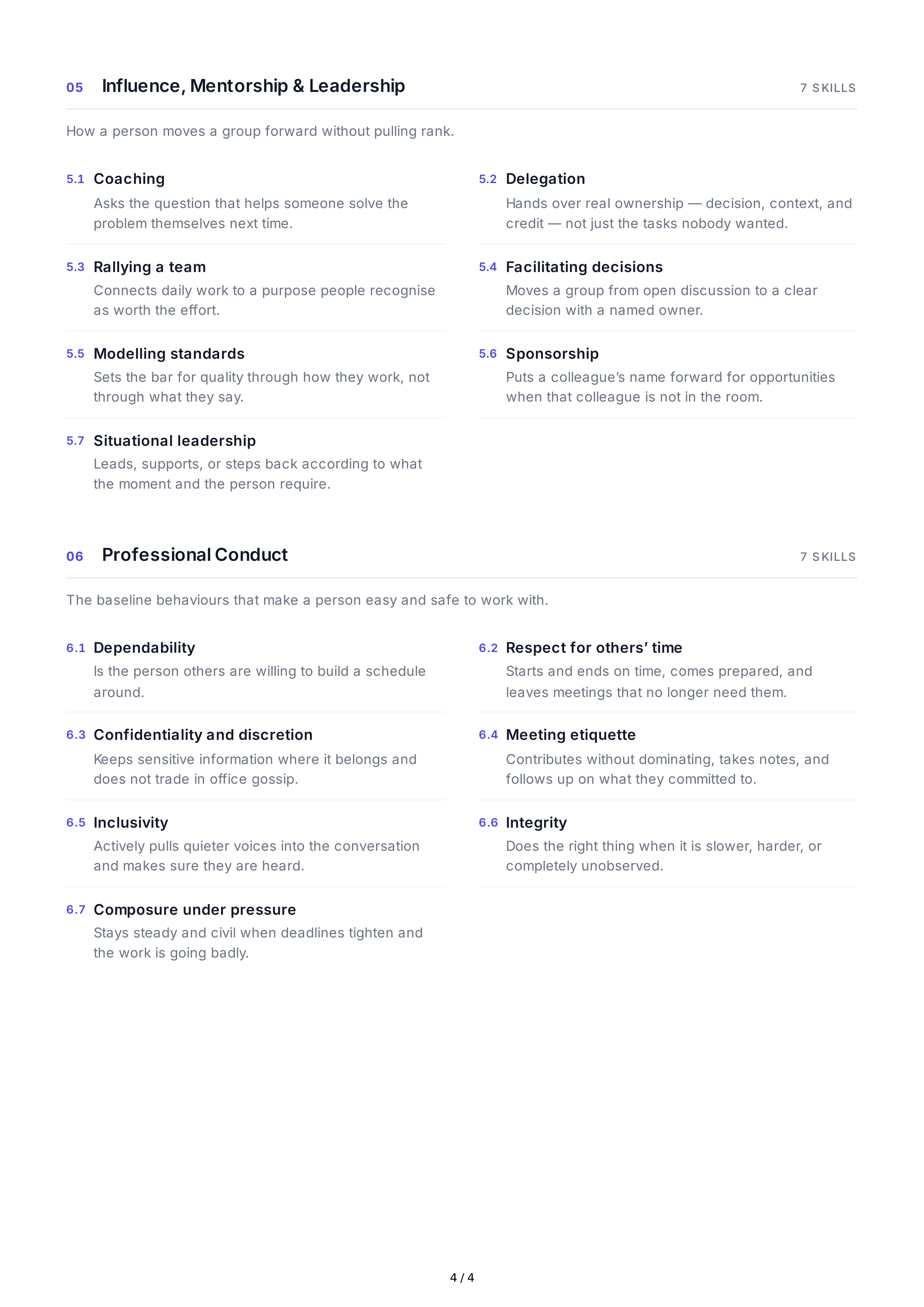 Teamwork Interpersonal Skills — page 4