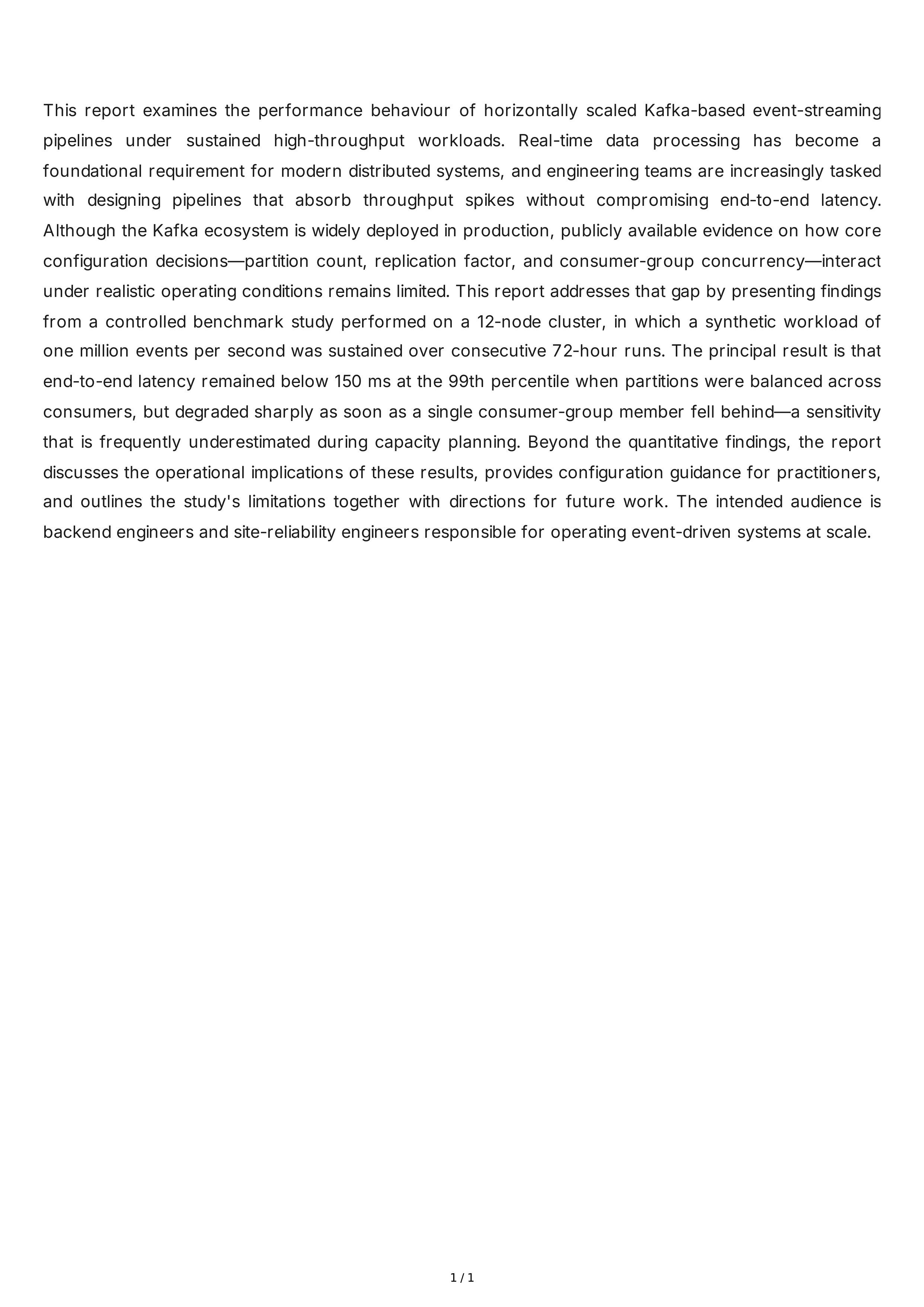 Technical Report Introduction Paragraph — page 1