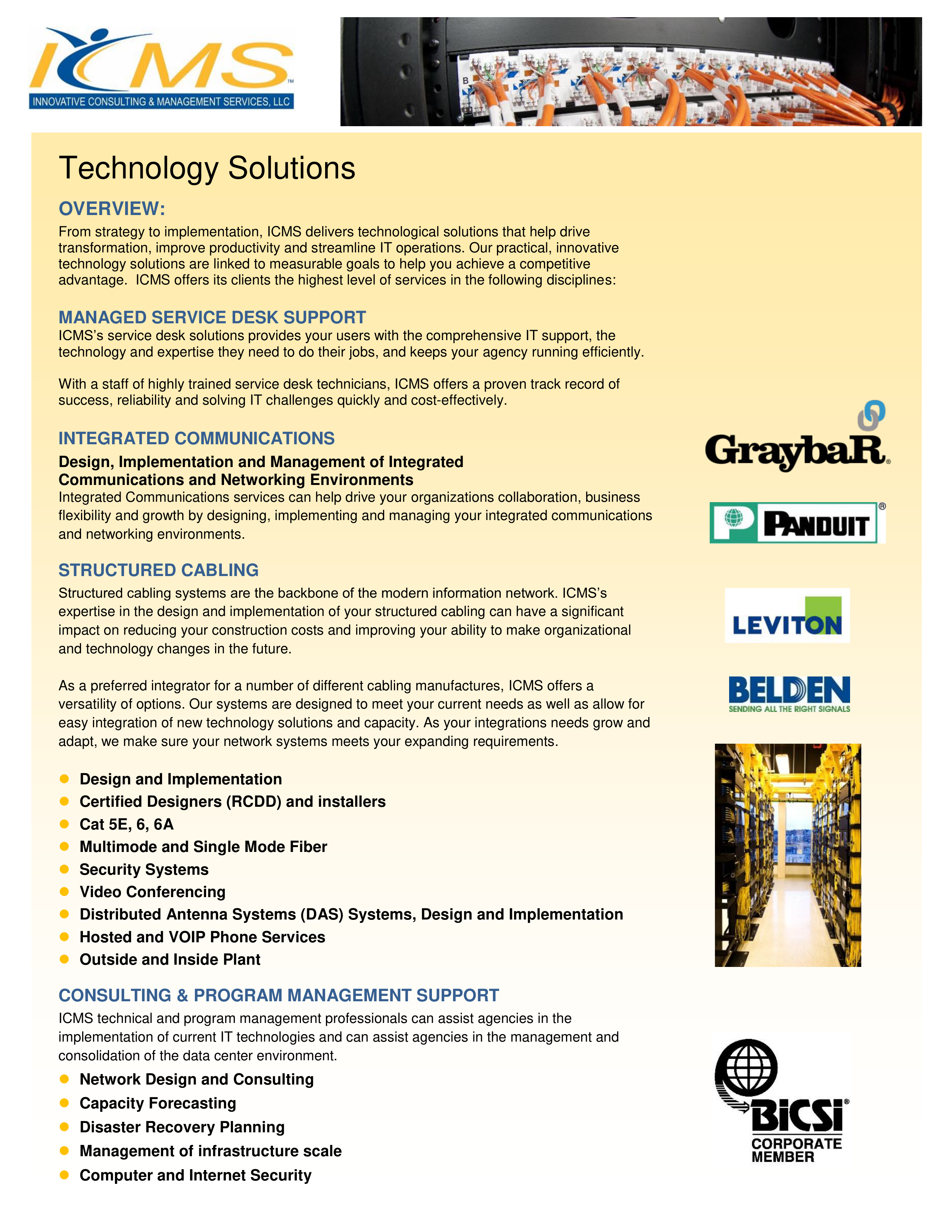 Technology Solutions Capability Statement — page 2