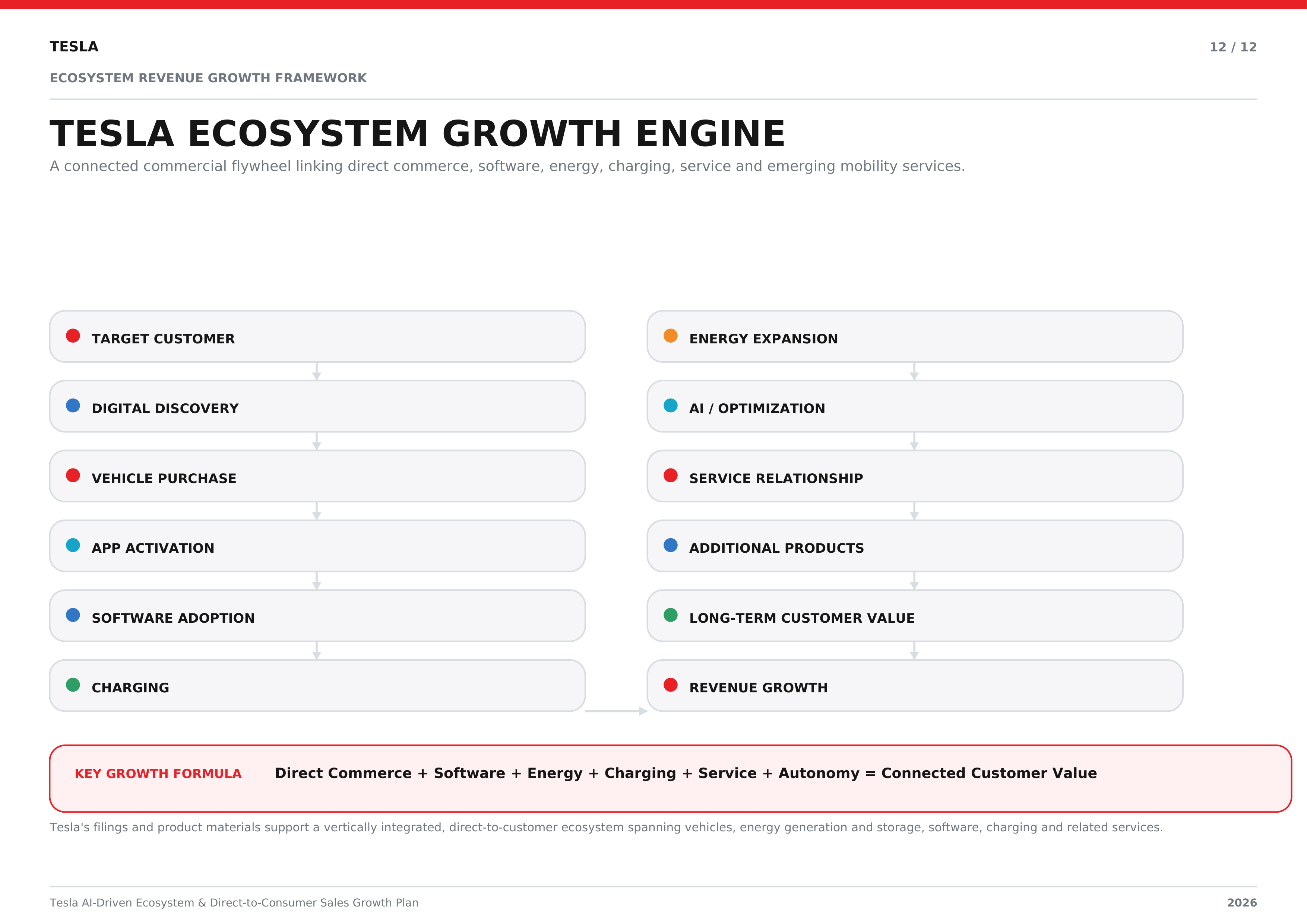 Tesla AI-Driven Ecosystem & Direct-to-Consumer Sales Growth Plan — page 12