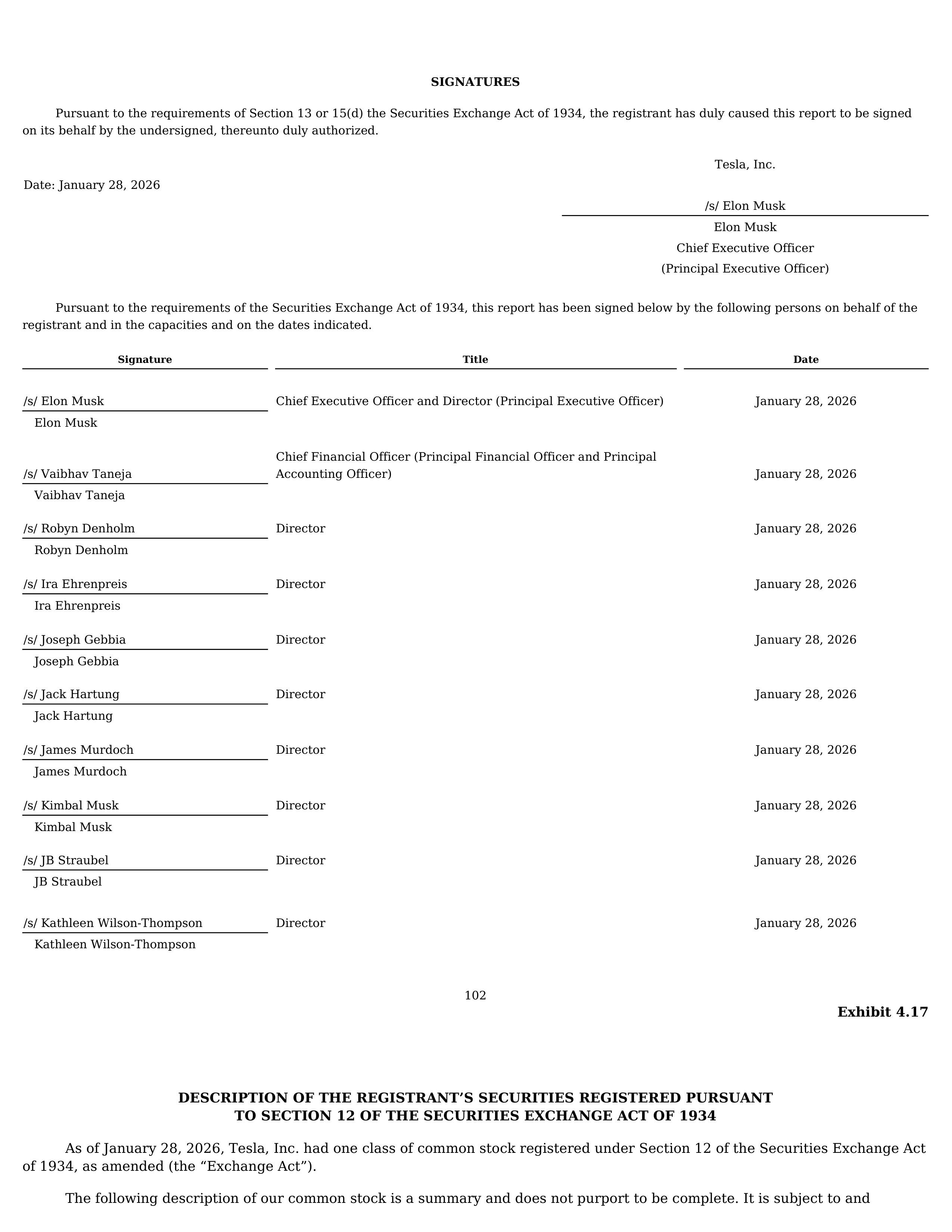 Tesla Annual Report — page 106