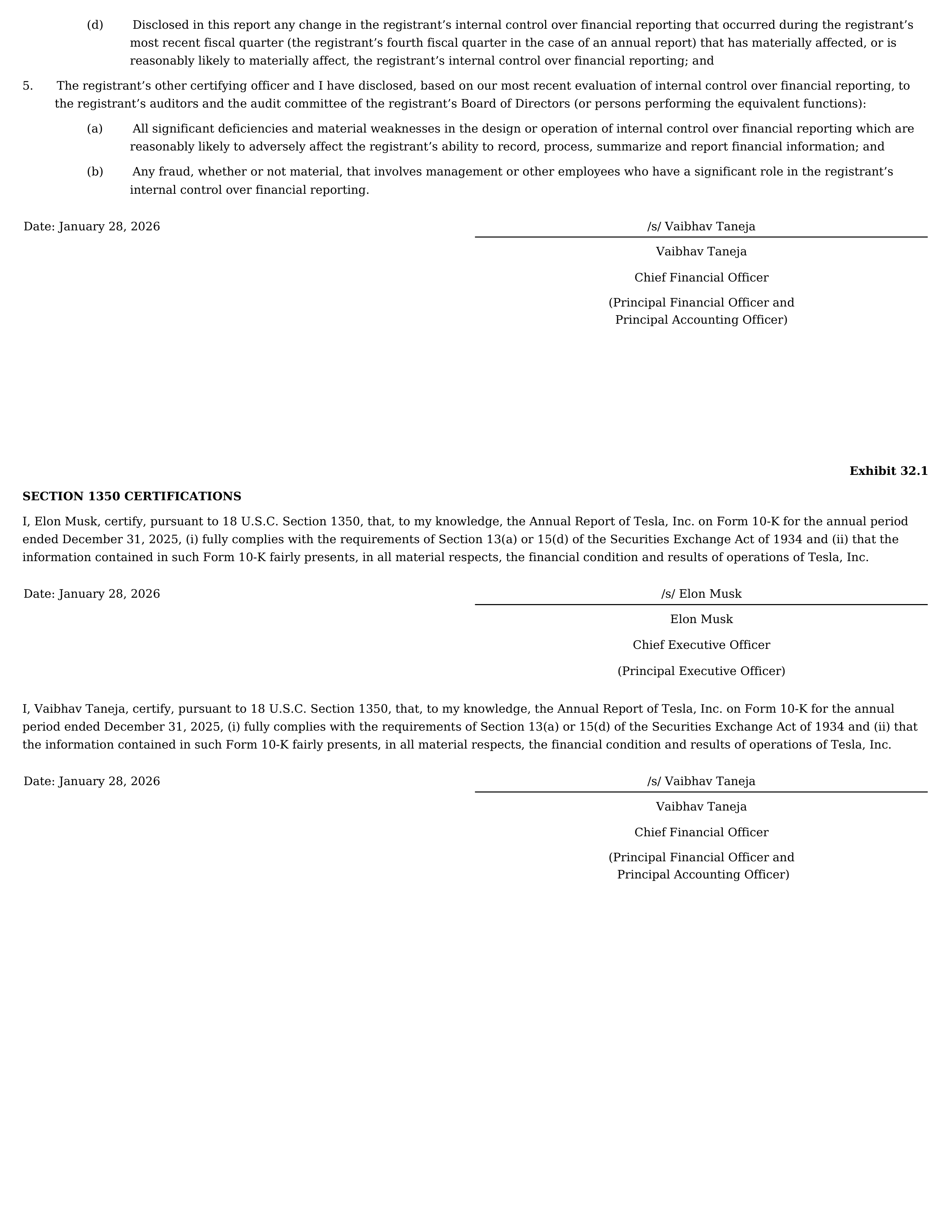Tesla Annual Report — page 139