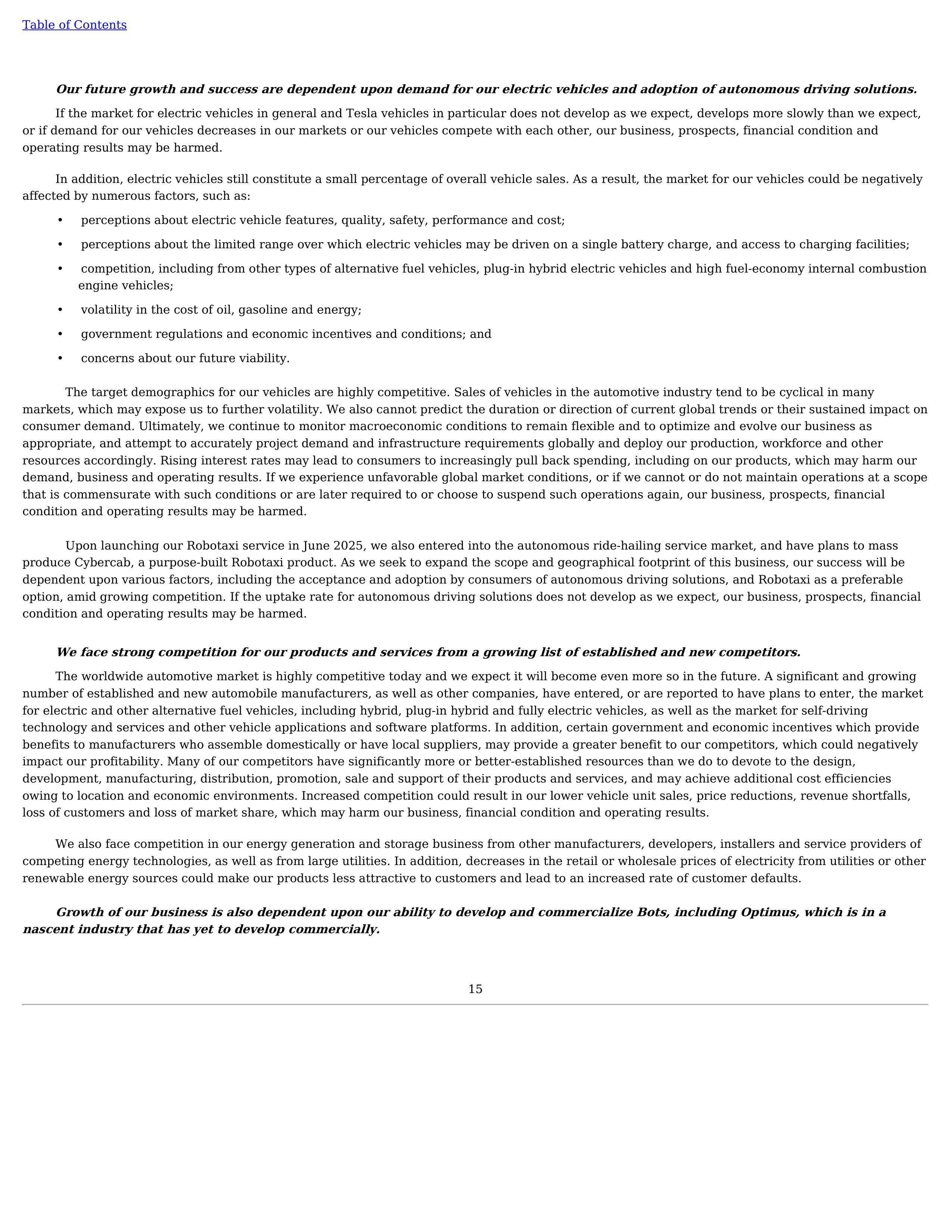 Tesla Annual Report — page 18
