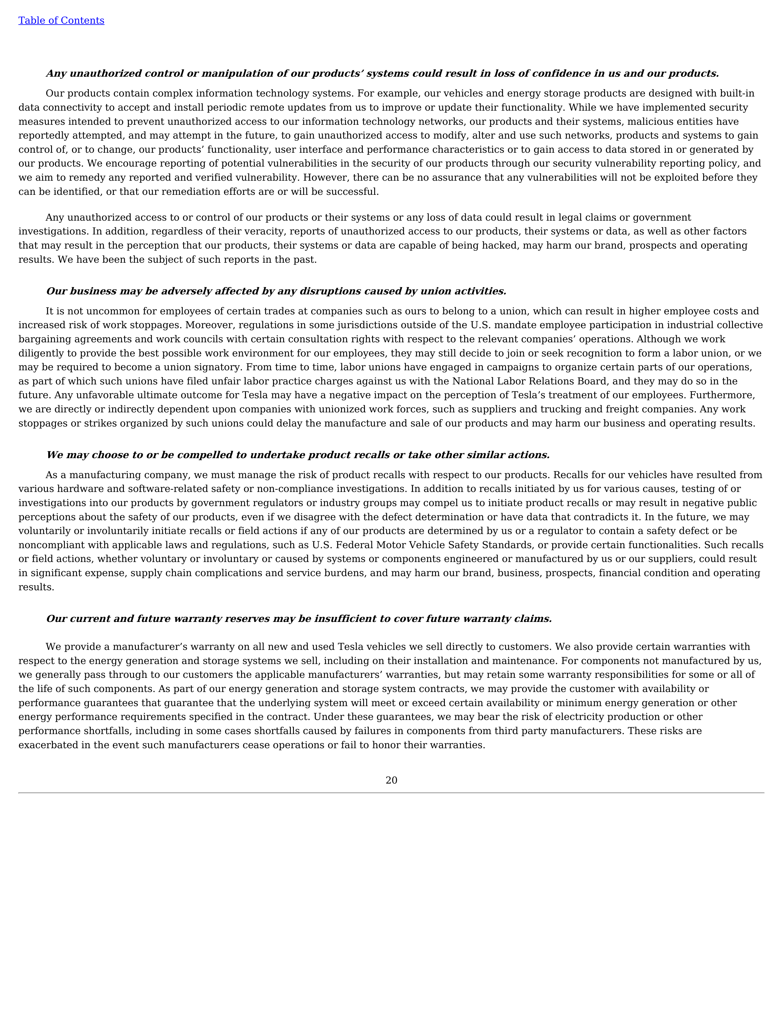 Tesla Annual Report — page 23