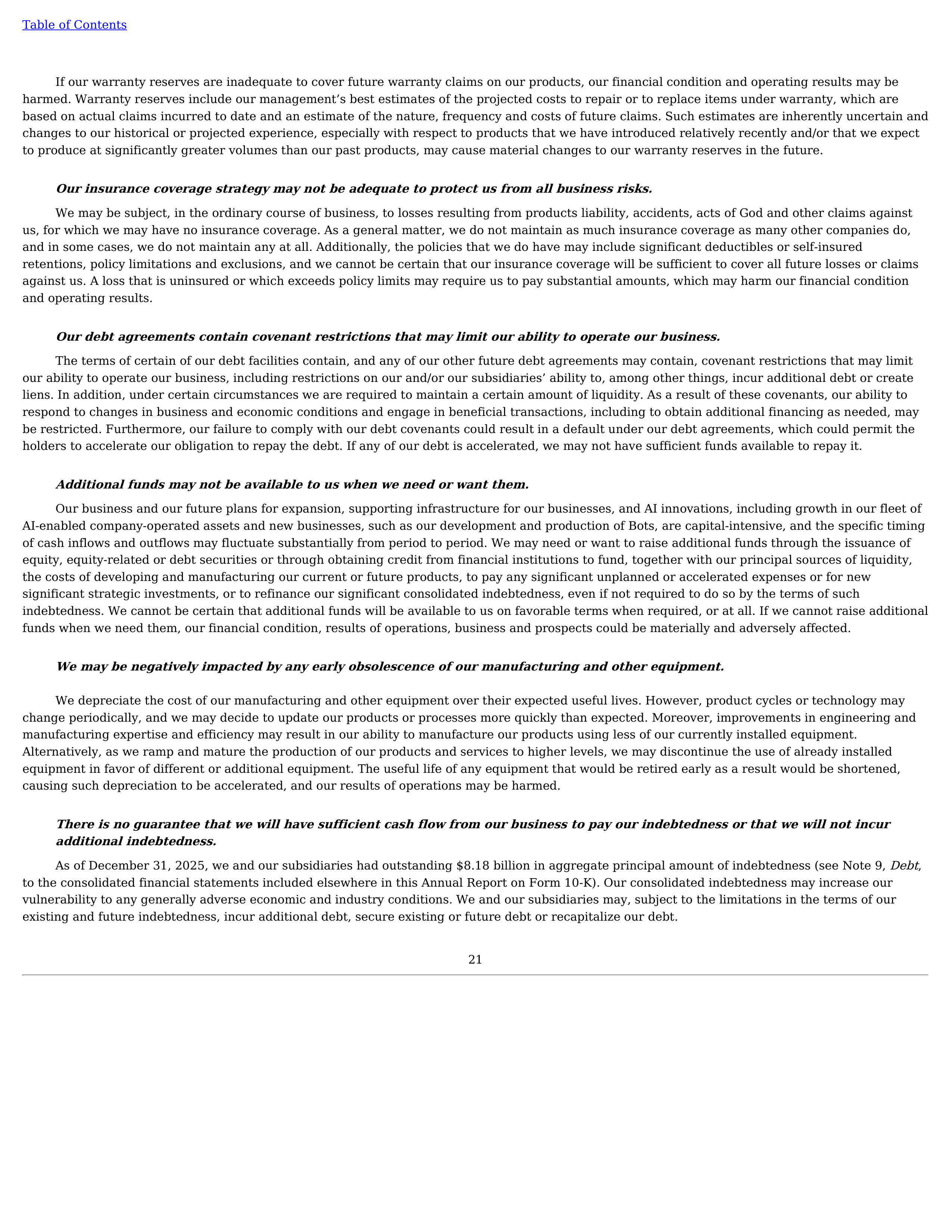 Tesla Annual Report — page 24