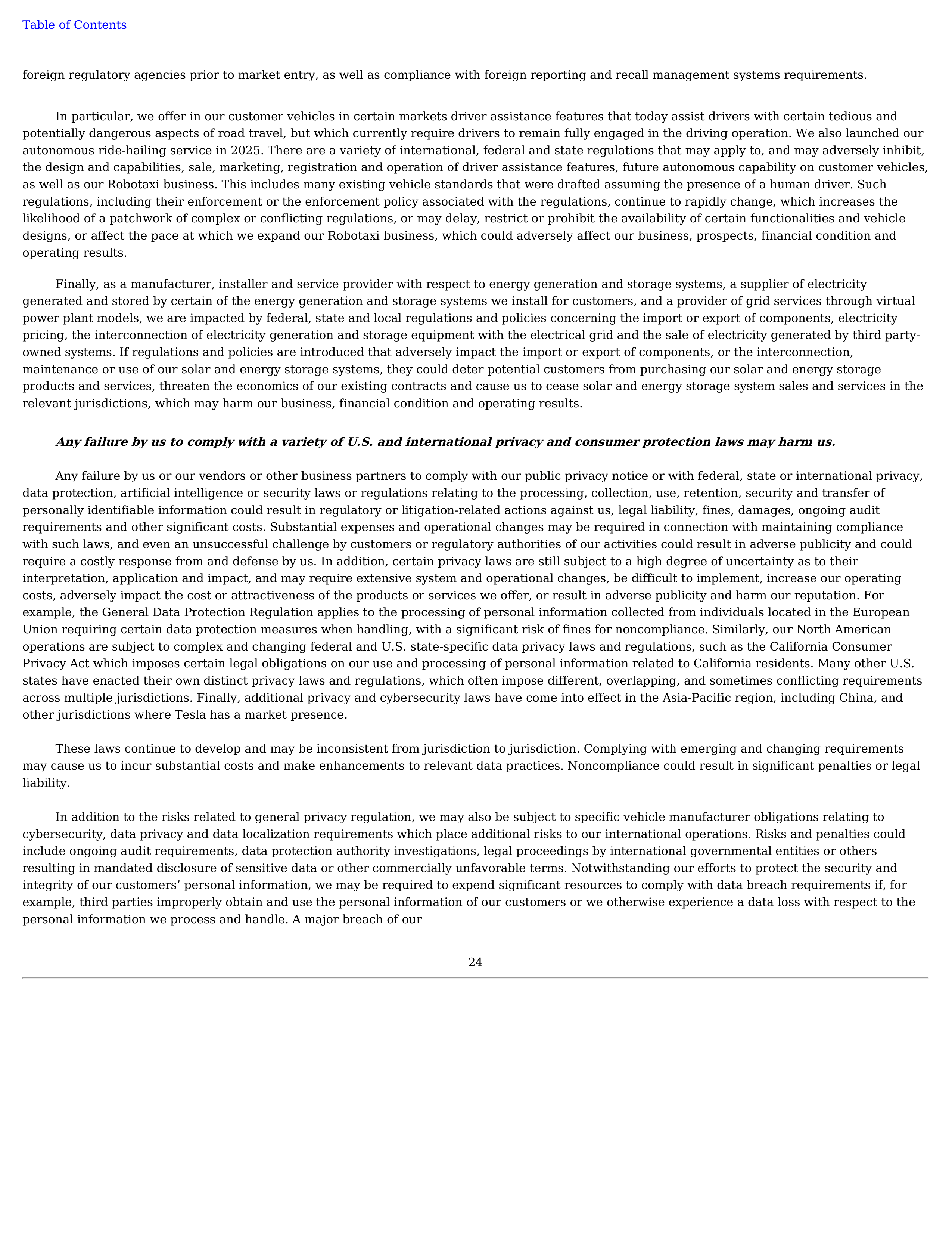 Tesla Annual Report — page 27