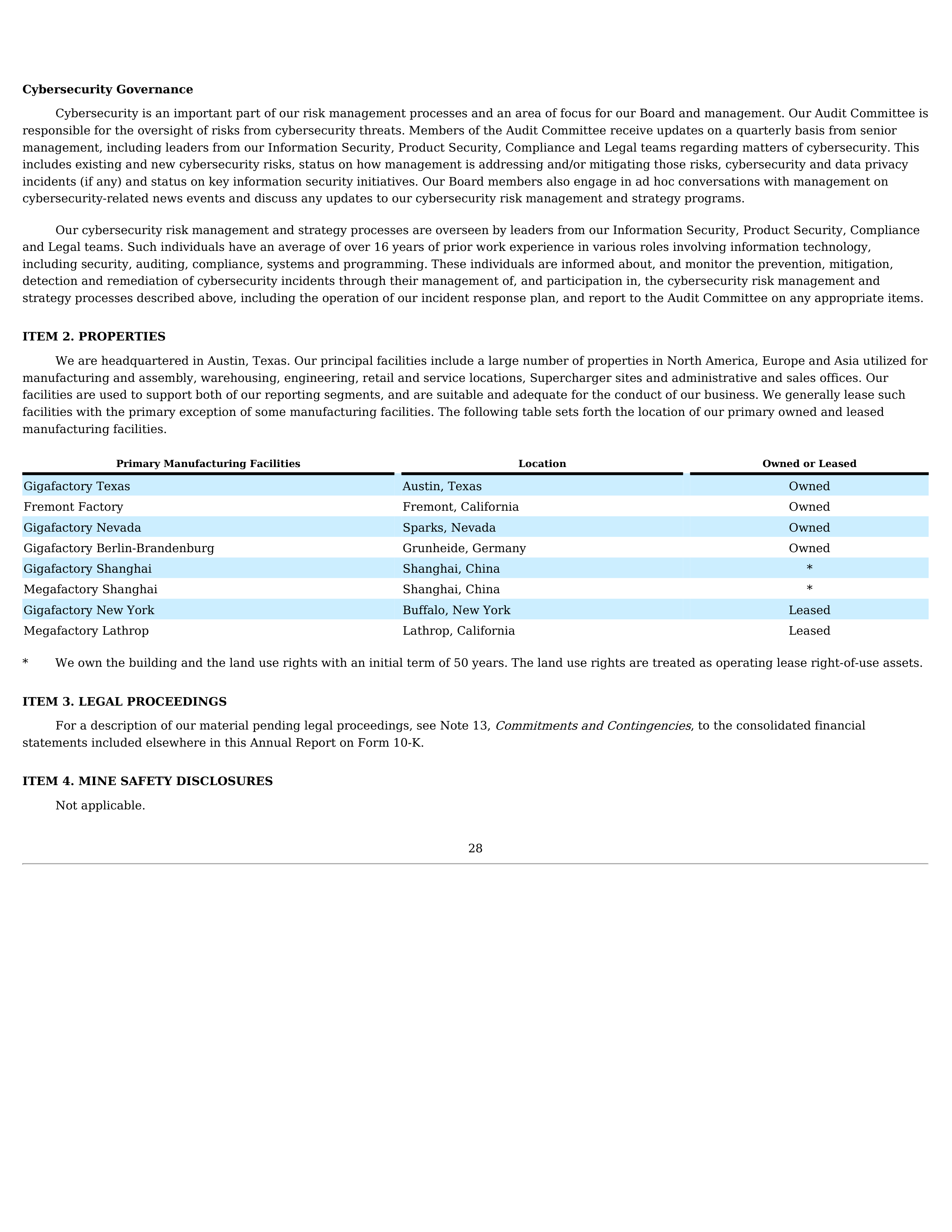Tesla Annual Report — page 31