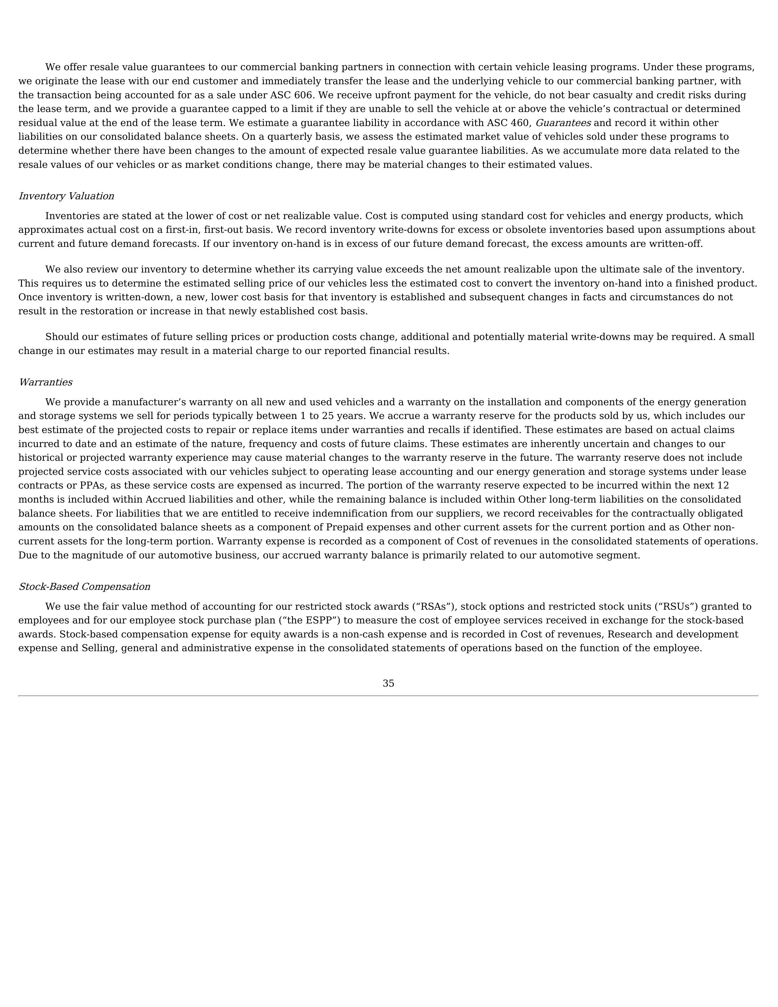 Tesla Annual Report — page 38
