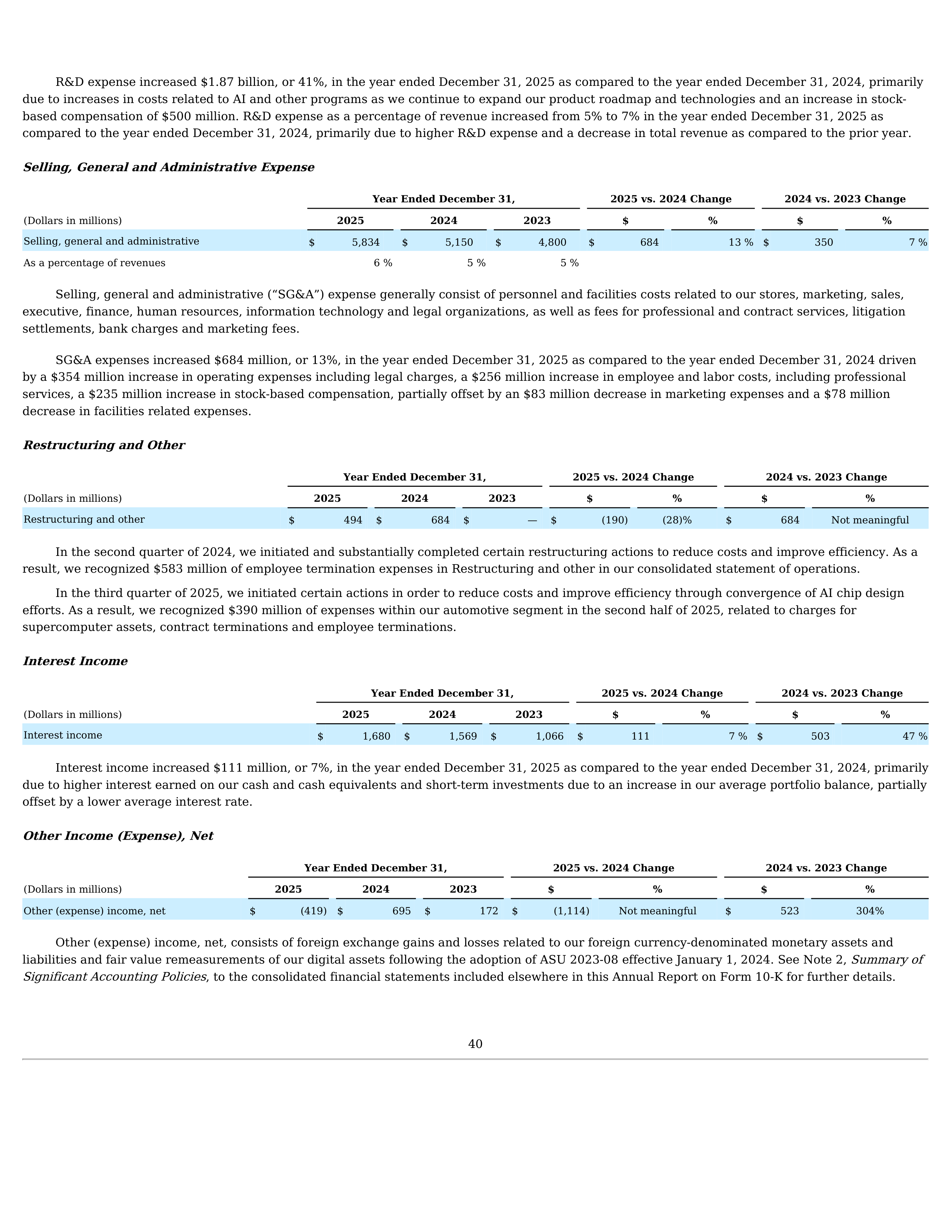 Tesla Annual Report — page 43