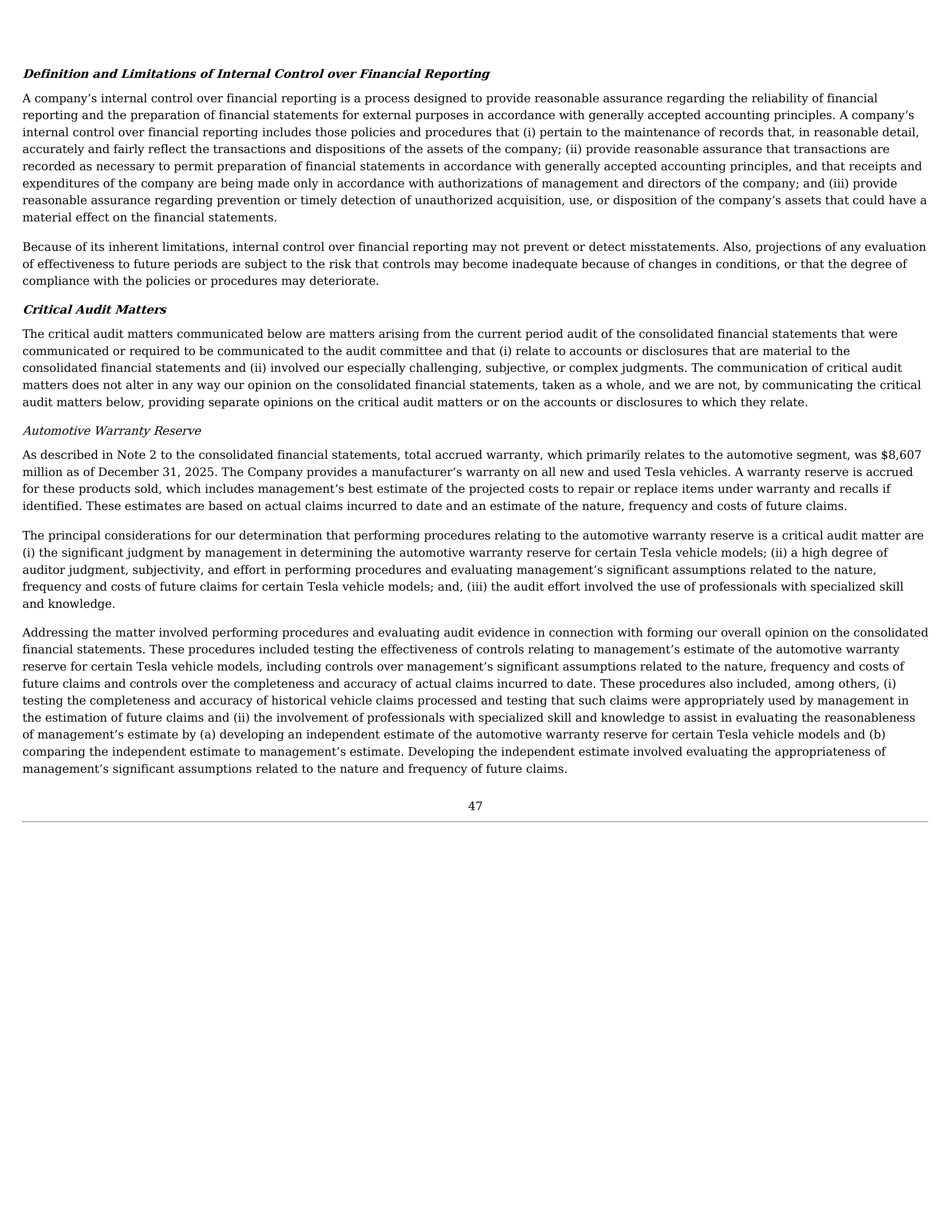 Tesla Annual Report — page 50