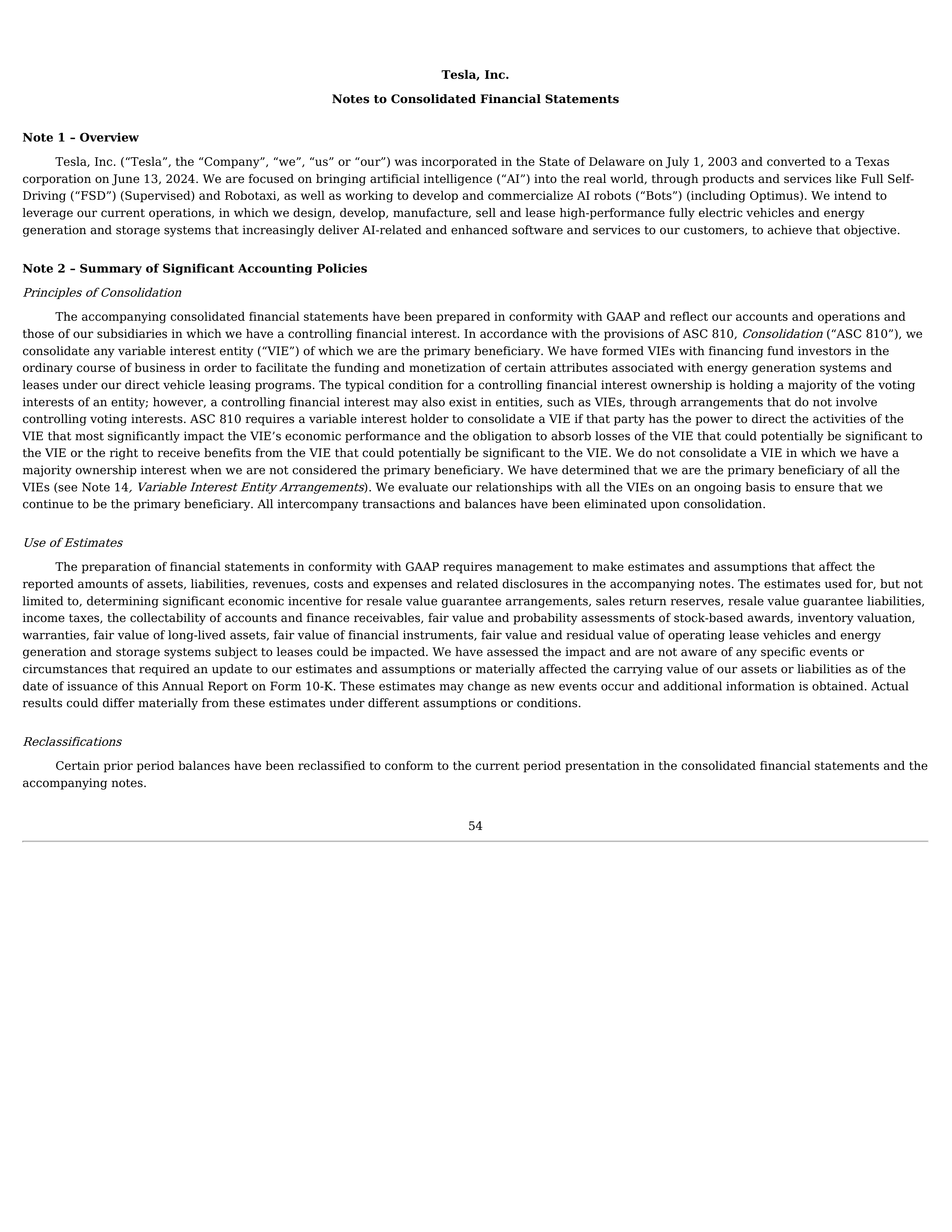 Tesla Annual Report — page 57