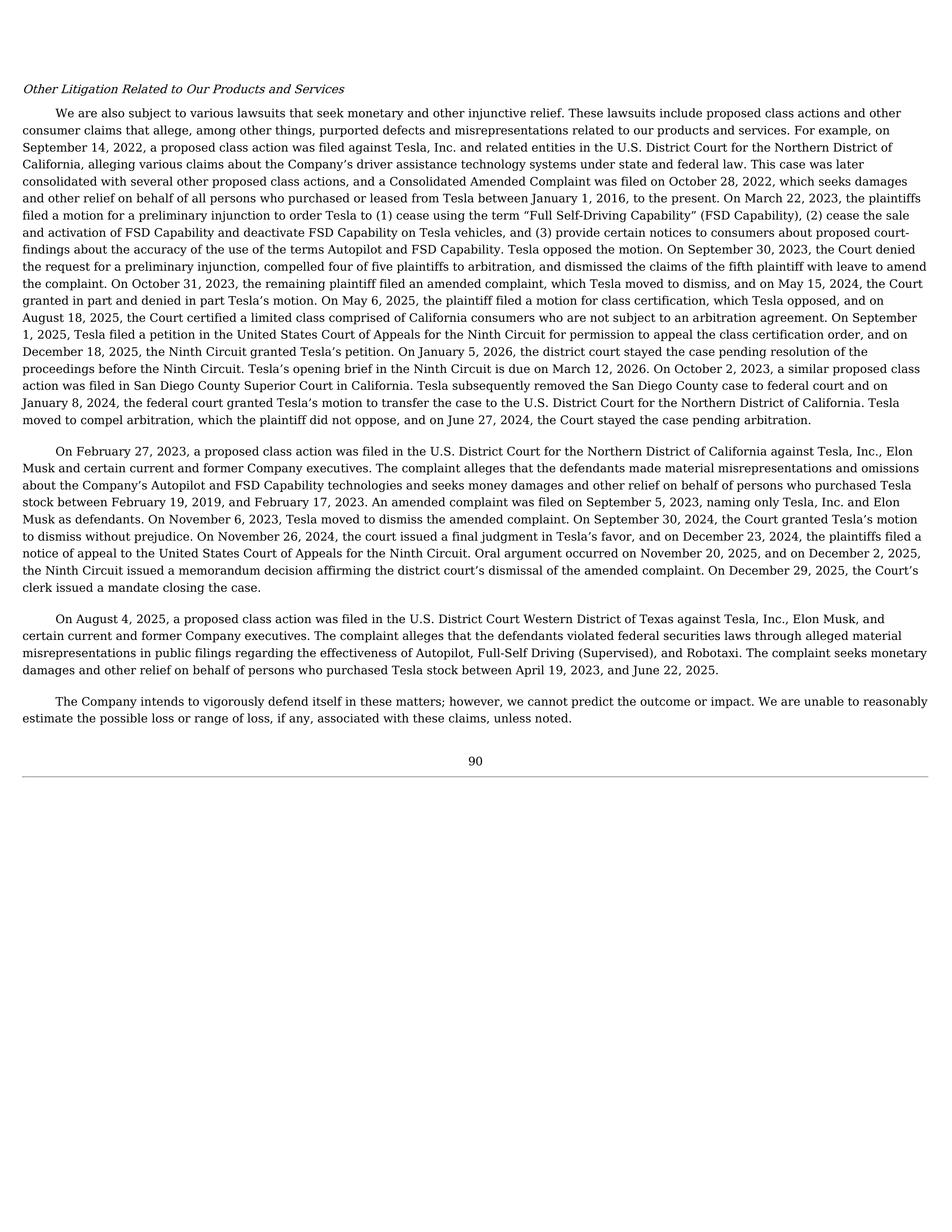 Tesla Annual Report — page 94