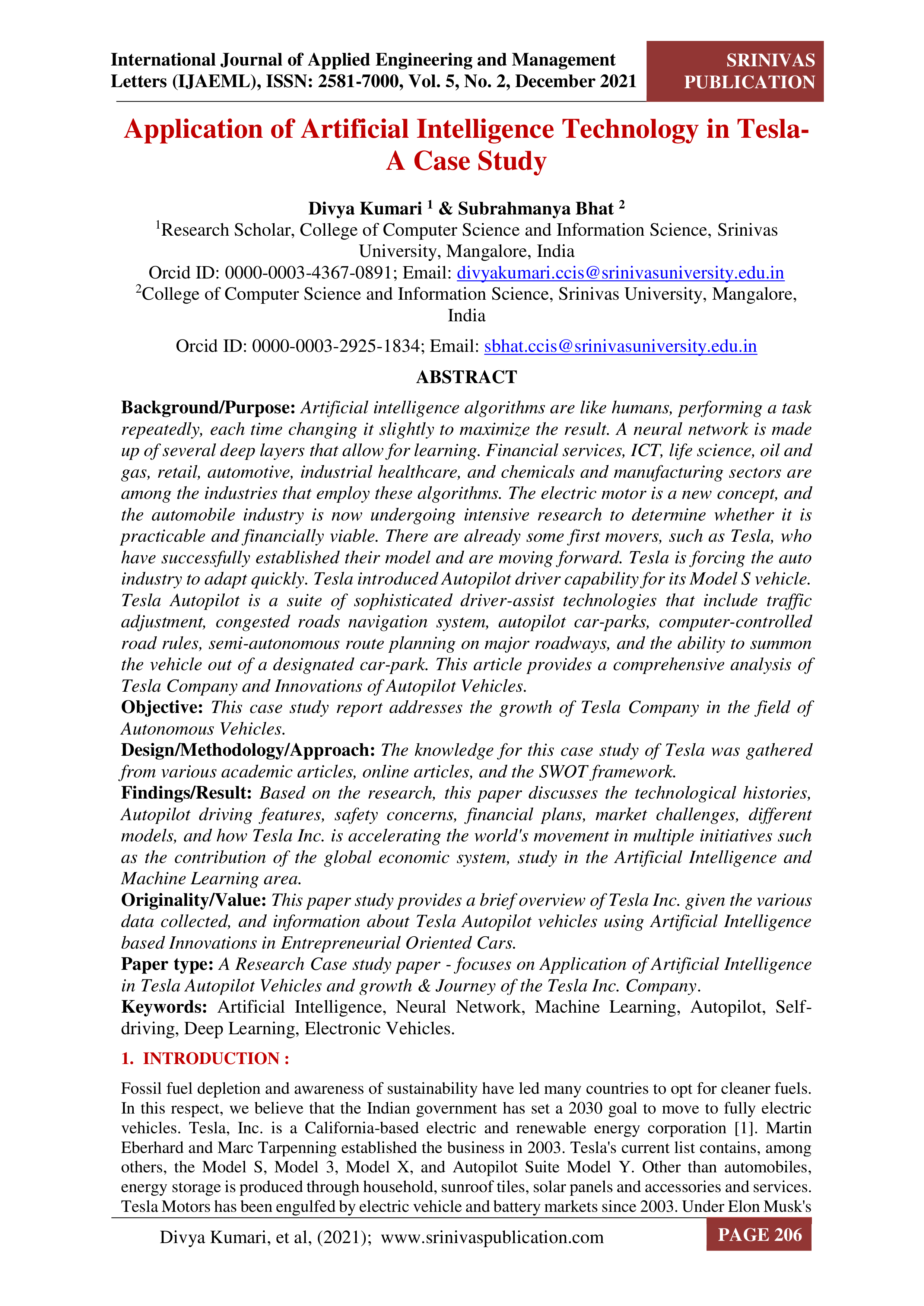 Tesla Case Study — page 2