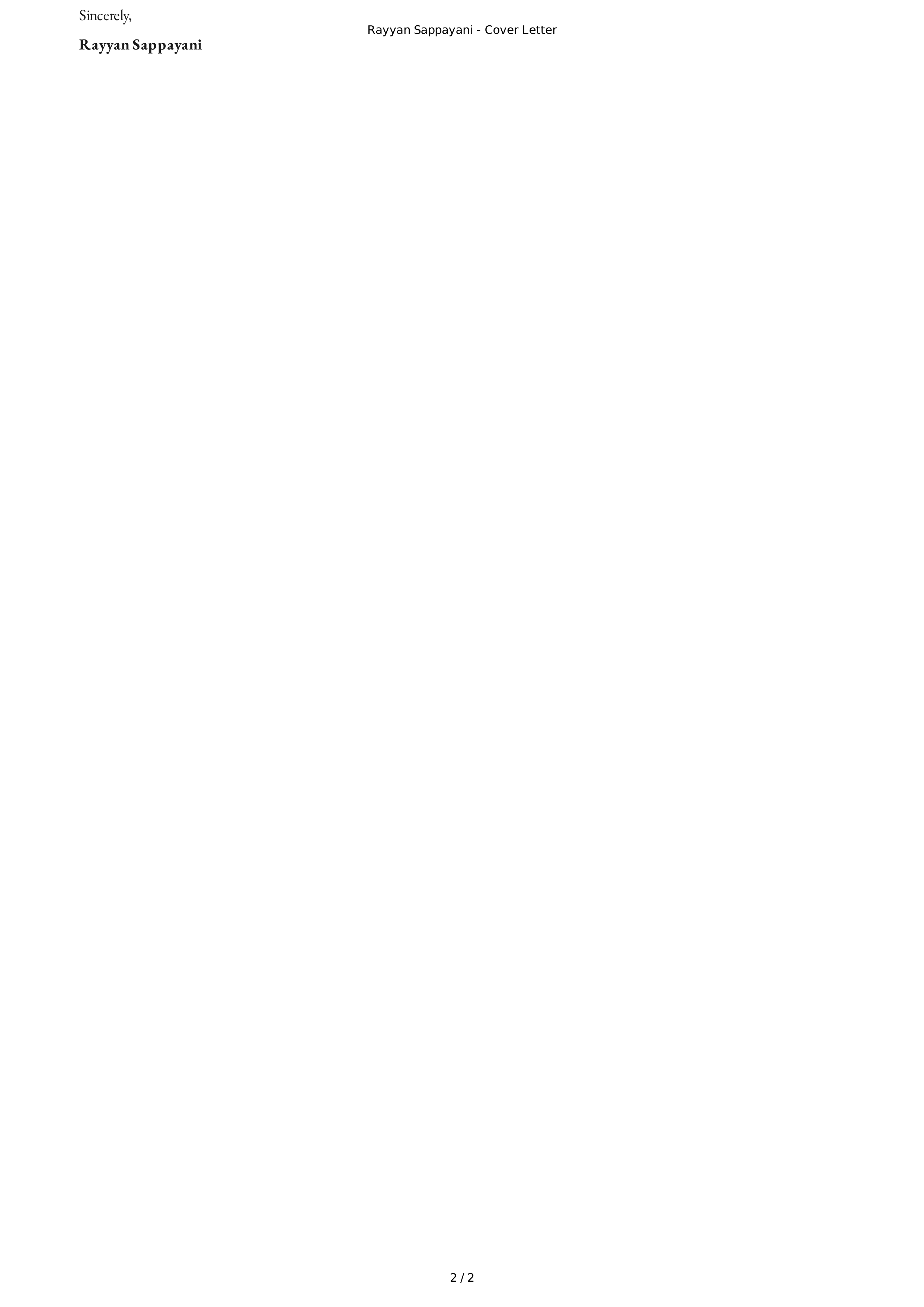 Tesla Mechanical Engineer Cover Letter — page 2