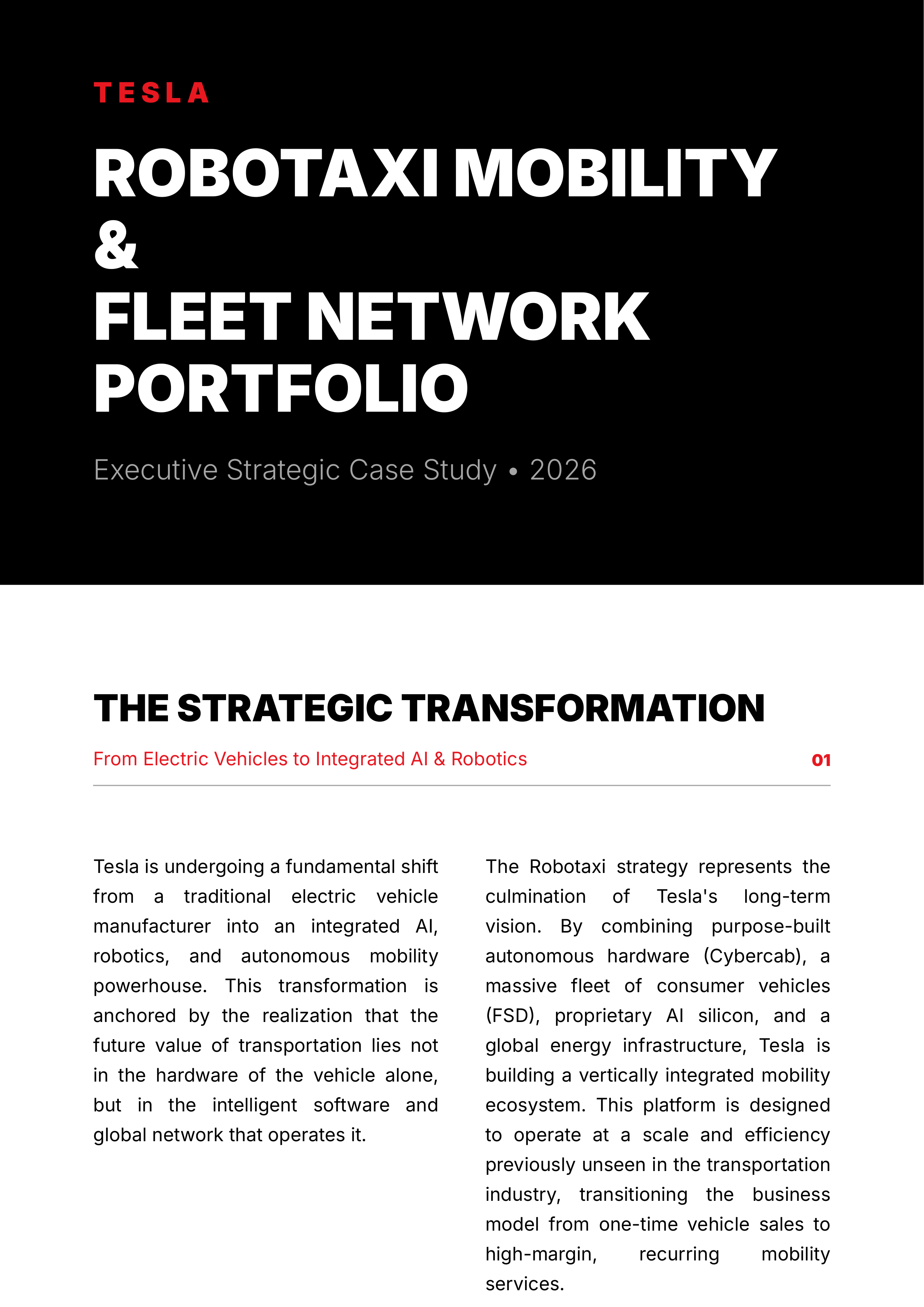 Tesla Robotaxi Mobility & Fleet Network Portfolio — page 1