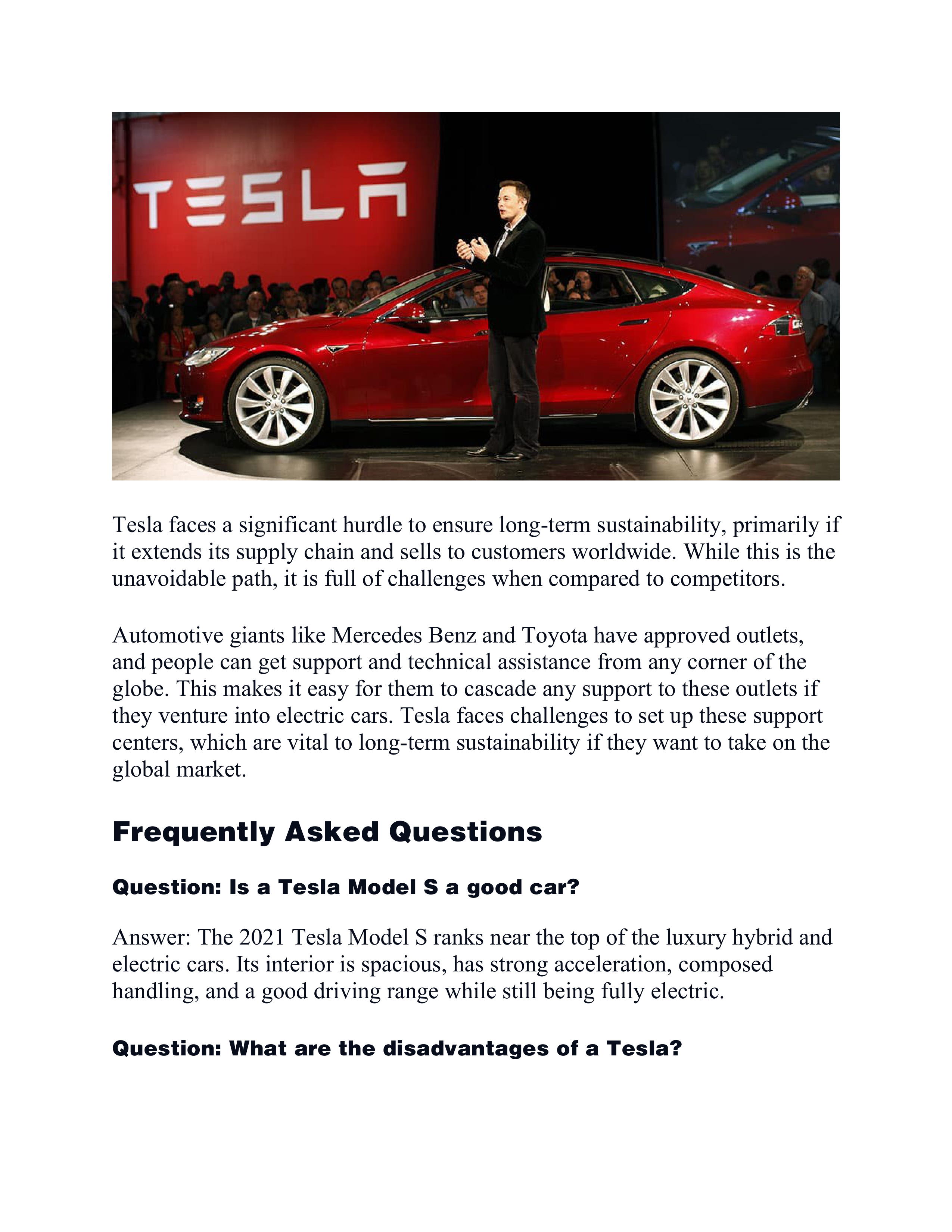 Tesla Swot Analysis  — page 10
