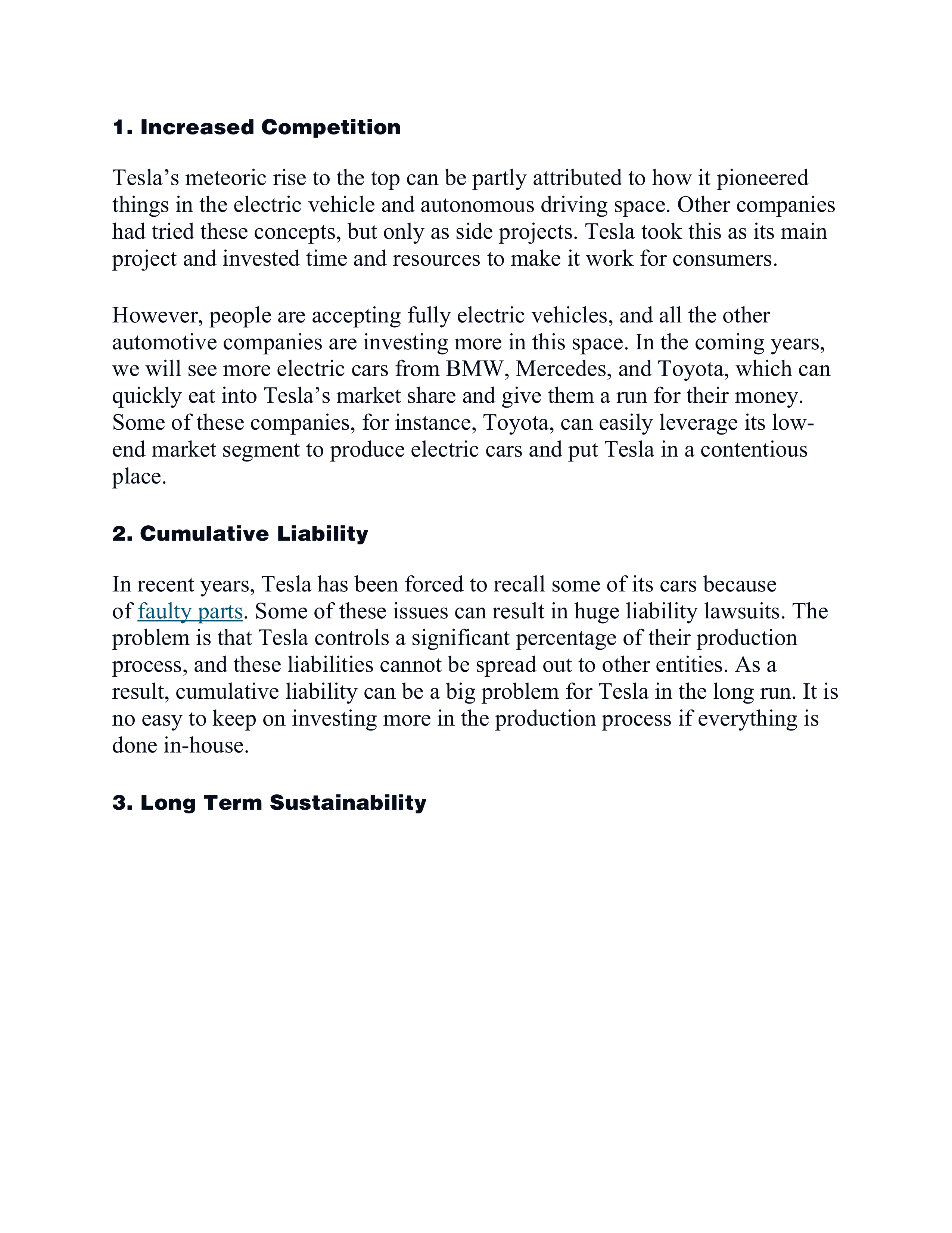 Tesla Swot Analysis  — page 9