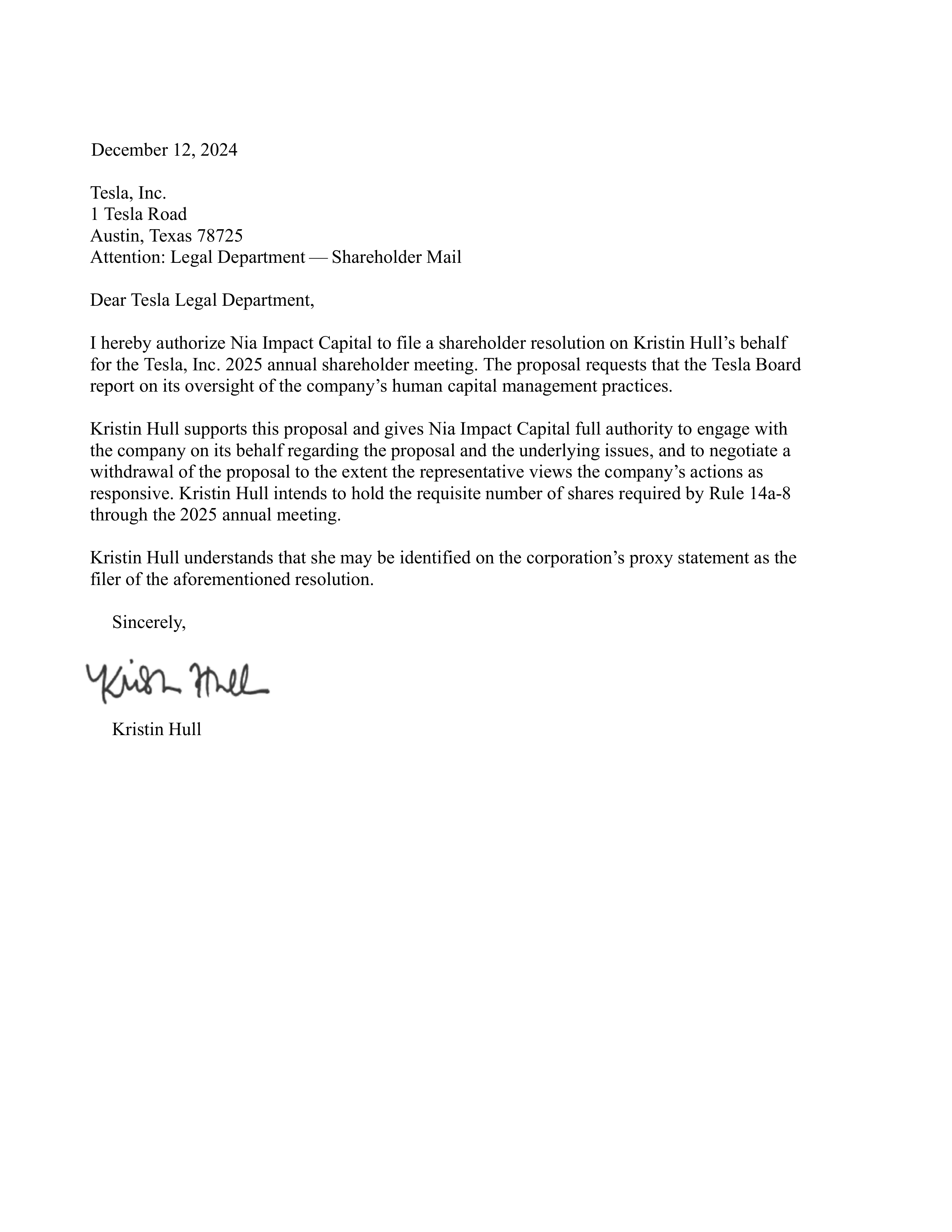 Tesla Proposal  — page 7