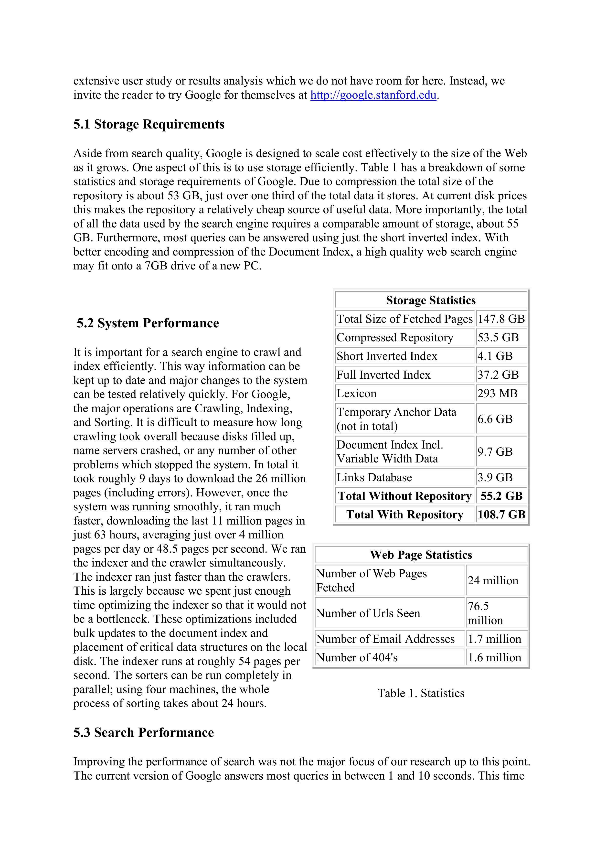 Large-Scale Hypertextual Web Search Engine Research Paper by Stanford University — page 15