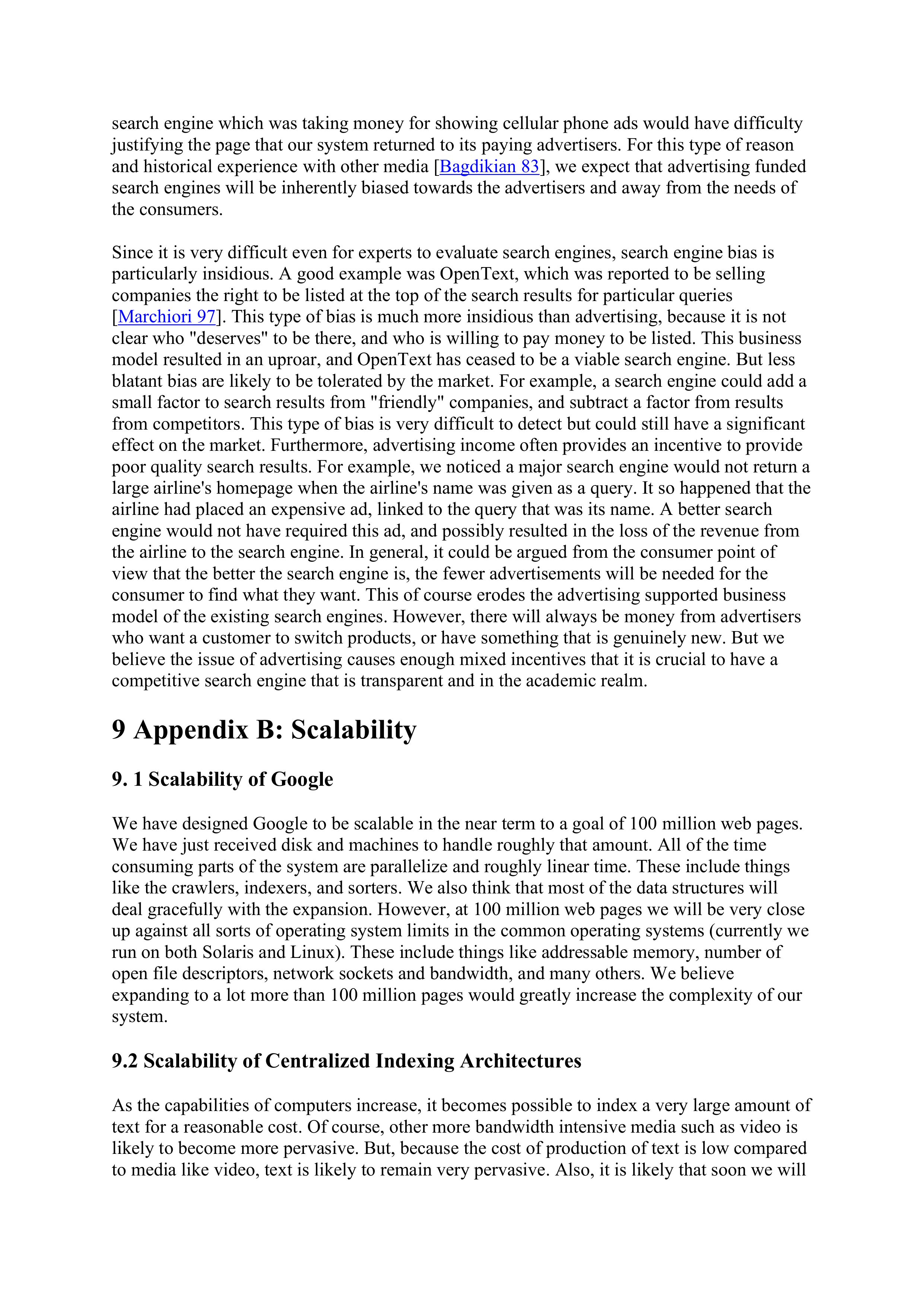Large-Scale Hypertextual Web Search Engine Research Paper by Stanford University — page 20
