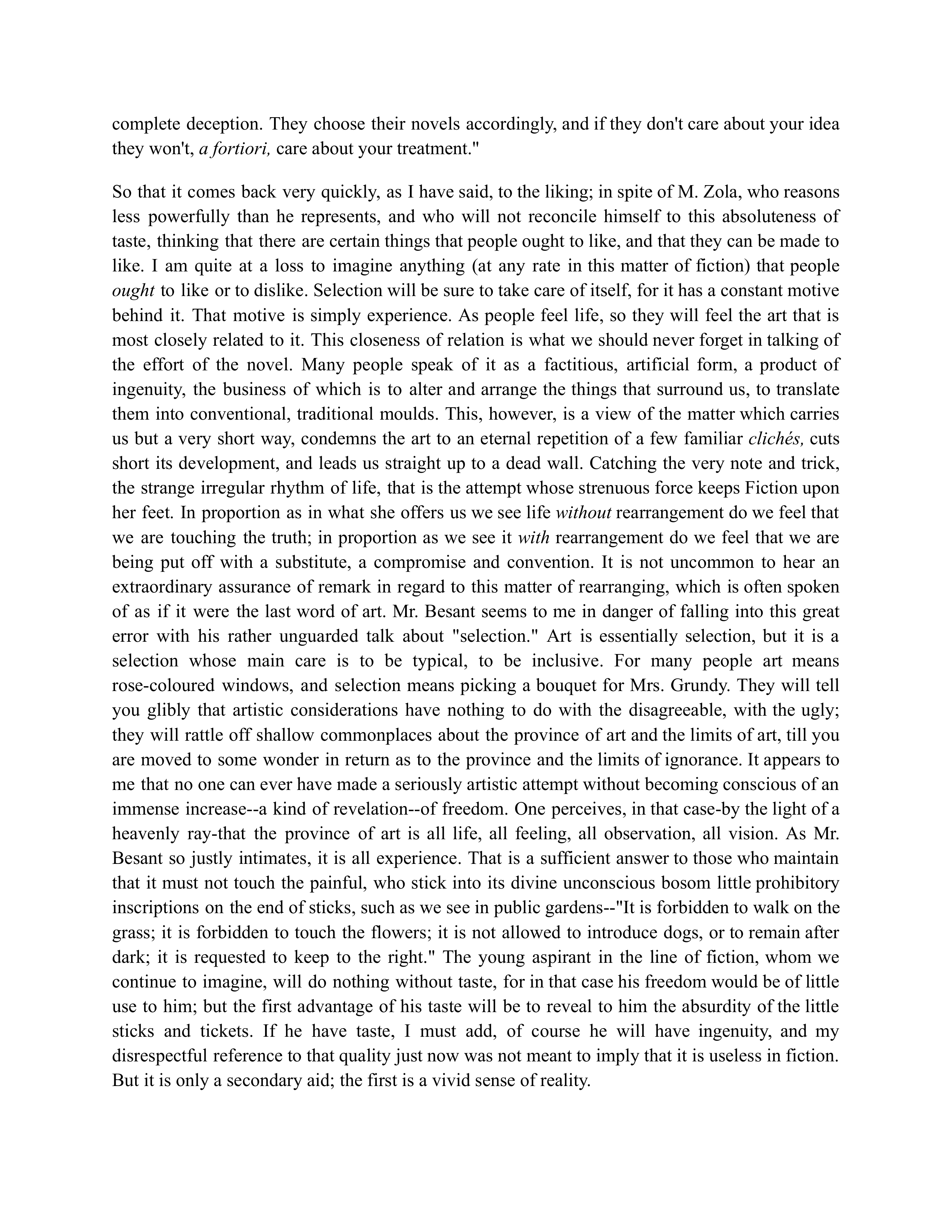 The Art of Fiction Essay — page 10