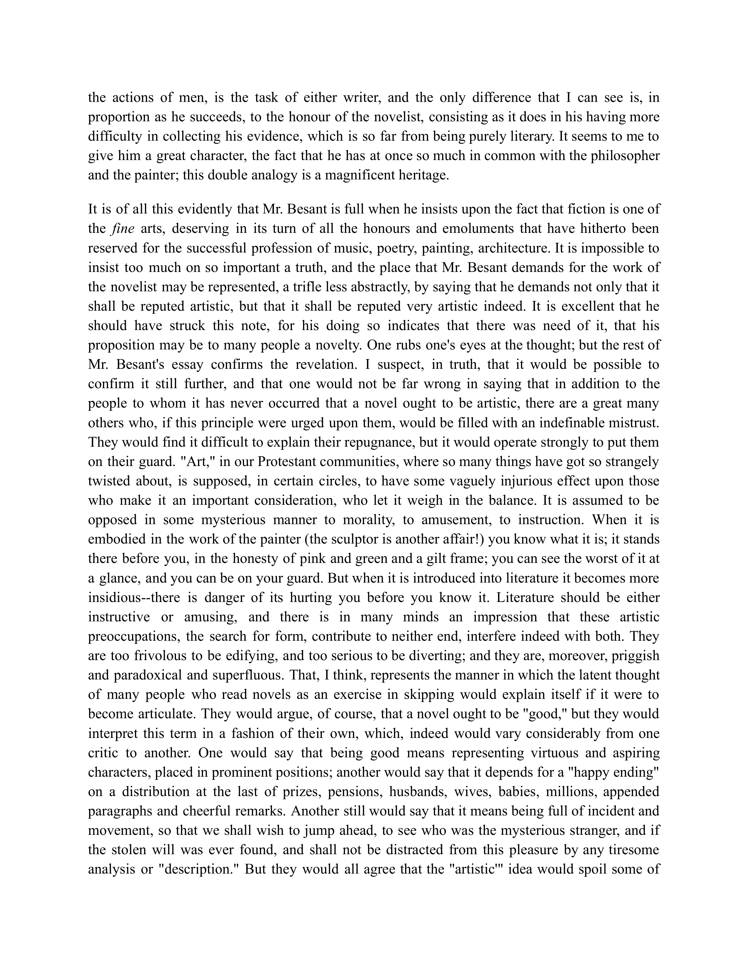 The Art of Fiction Essay — page 3