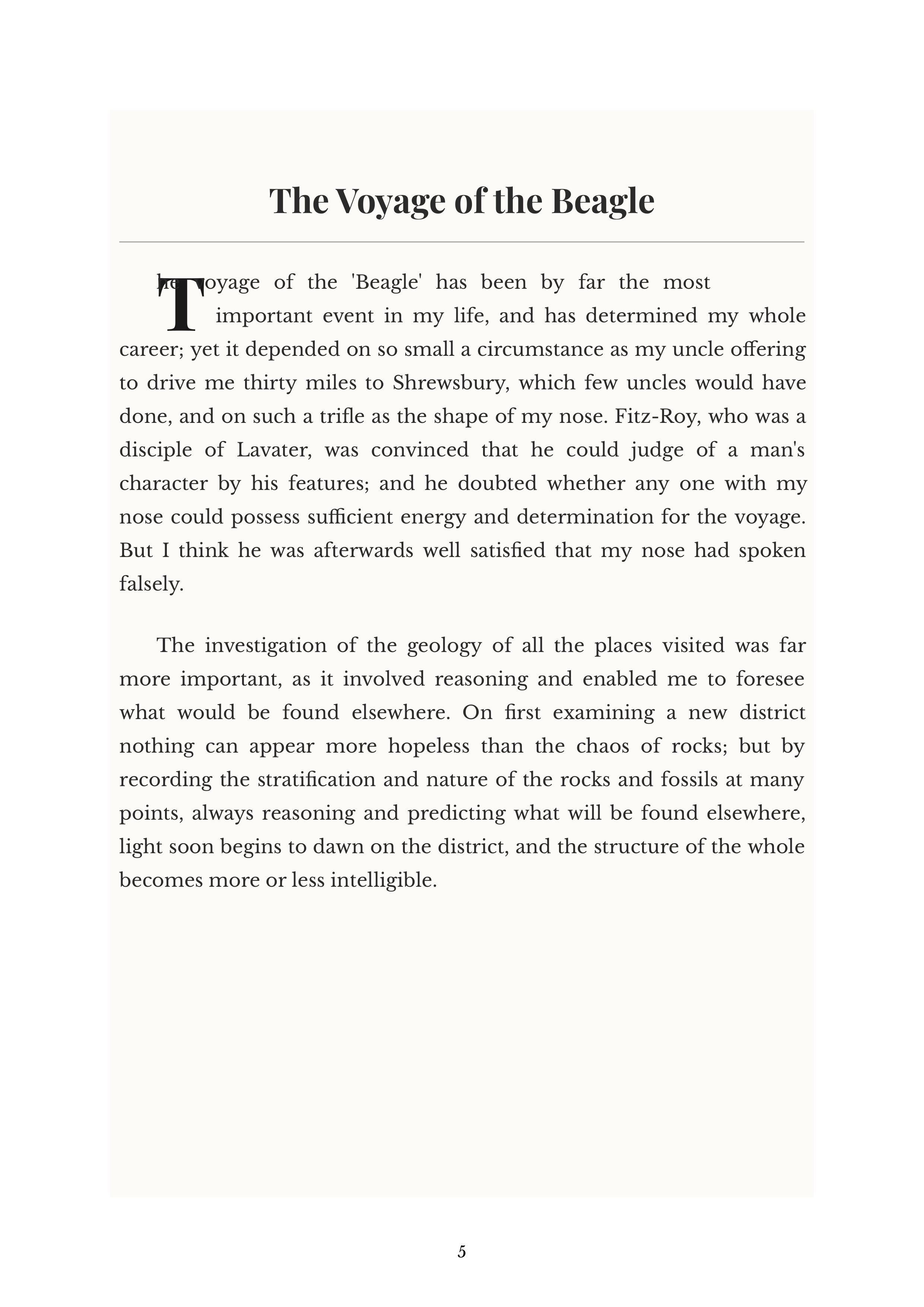 The Autobiography of Charles Darwin by Charles Darwin Naturalist Autobiography — page 5