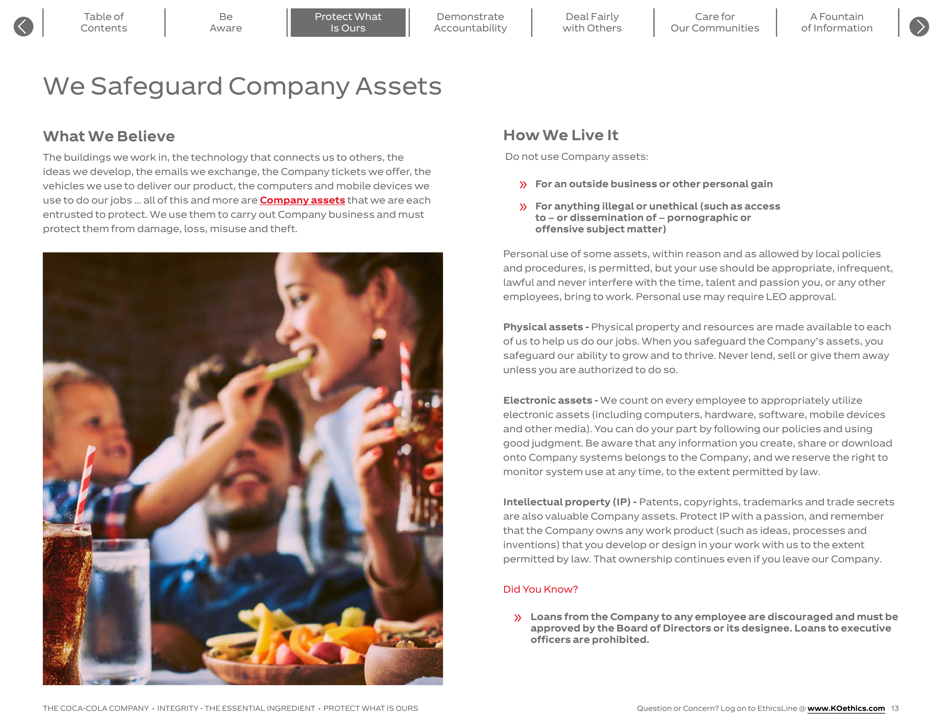The Coca-Cola Company Code of Business Conduct Handbook — page 13
