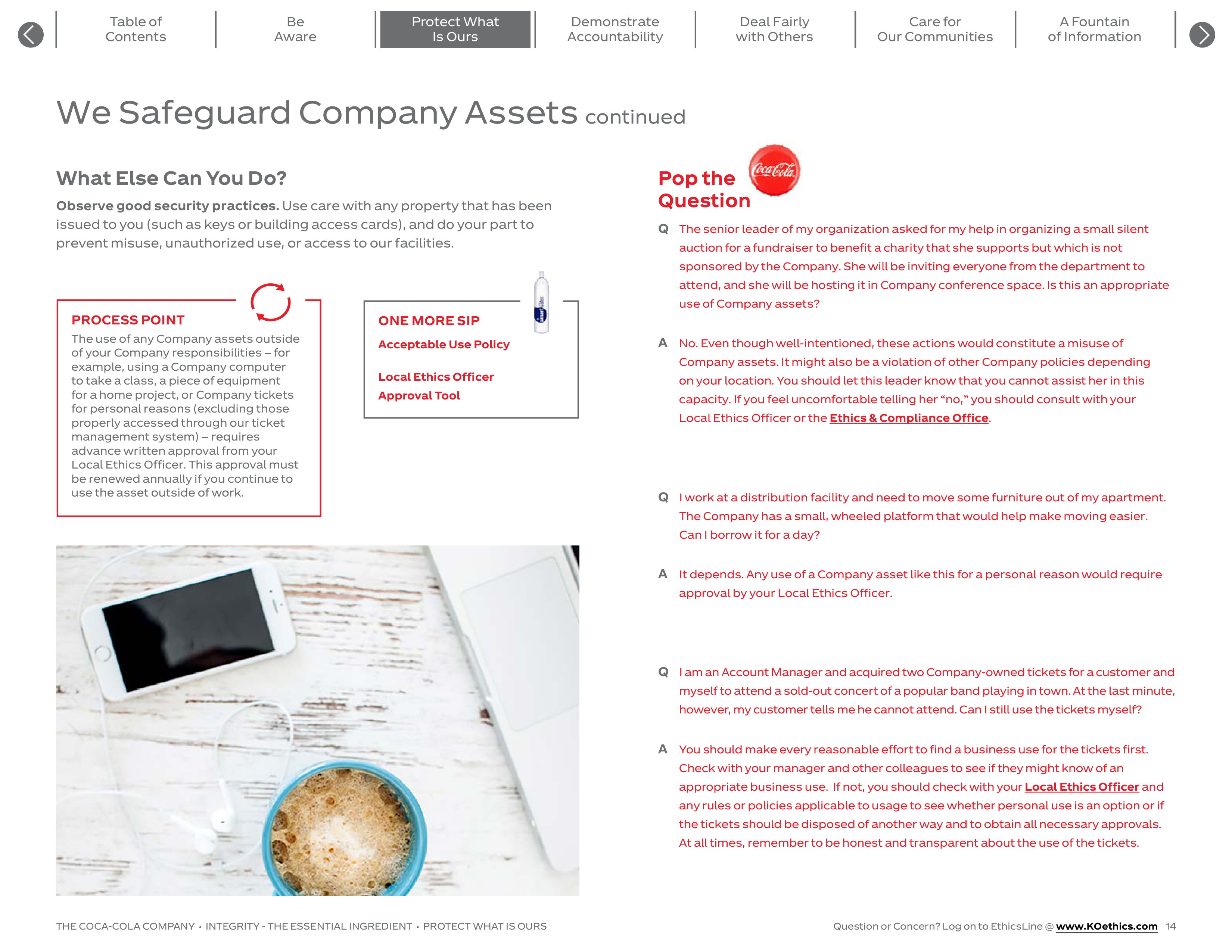 The Coca-Cola Company Code of Business Conduct Handbook — page 14
