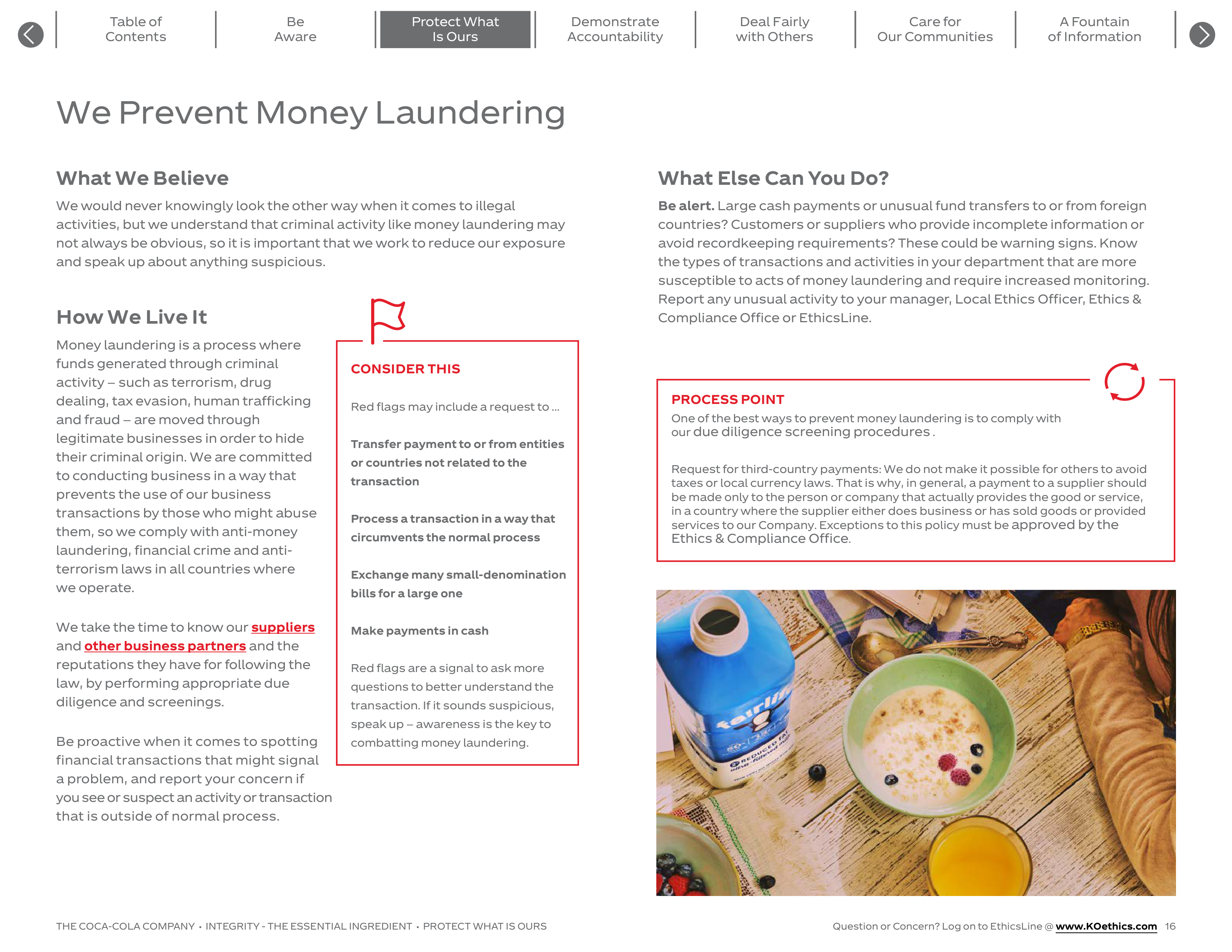 The Coca-Cola Company Code of Business Conduct Handbook — page 16