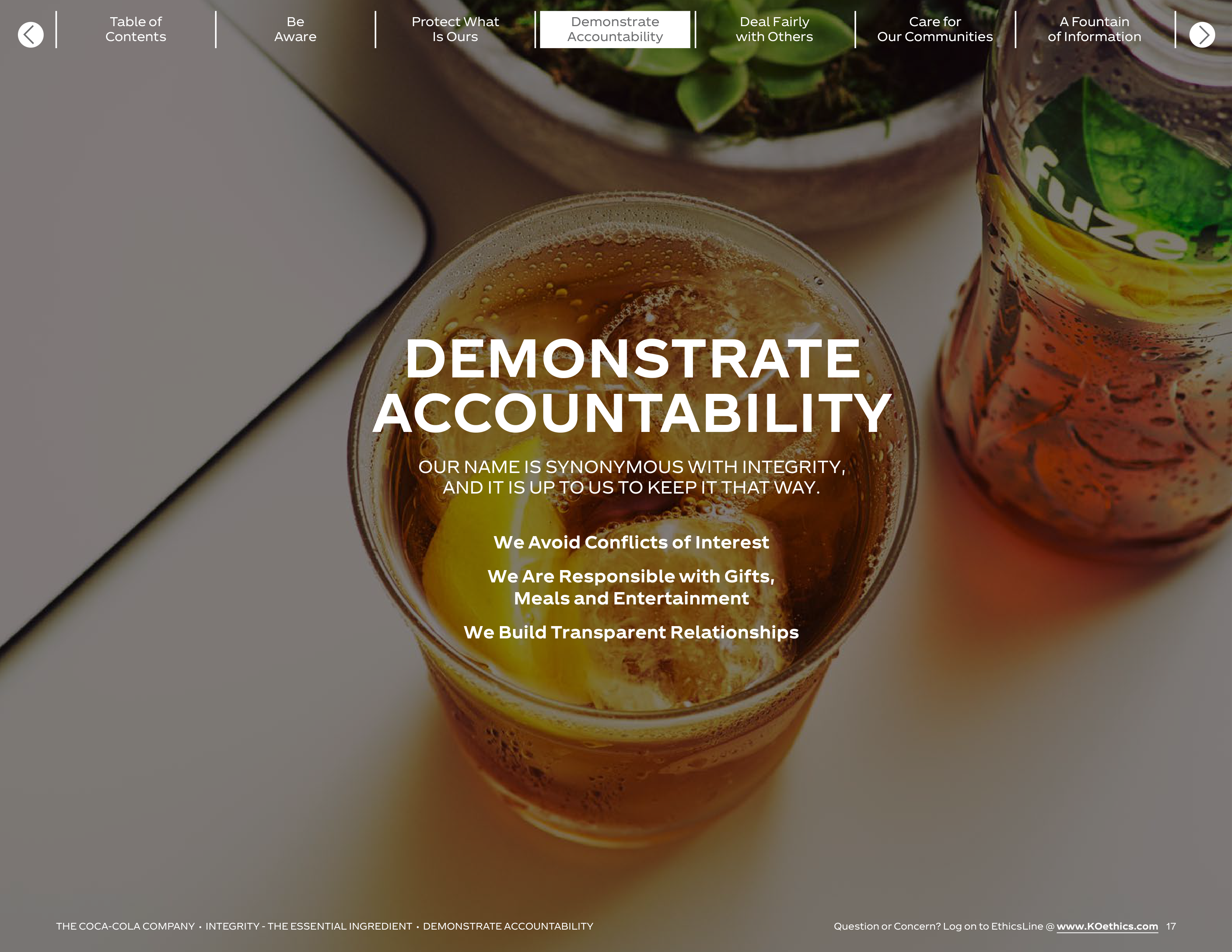 The Coca-Cola Company Code of Business Conduct Handbook — page 17