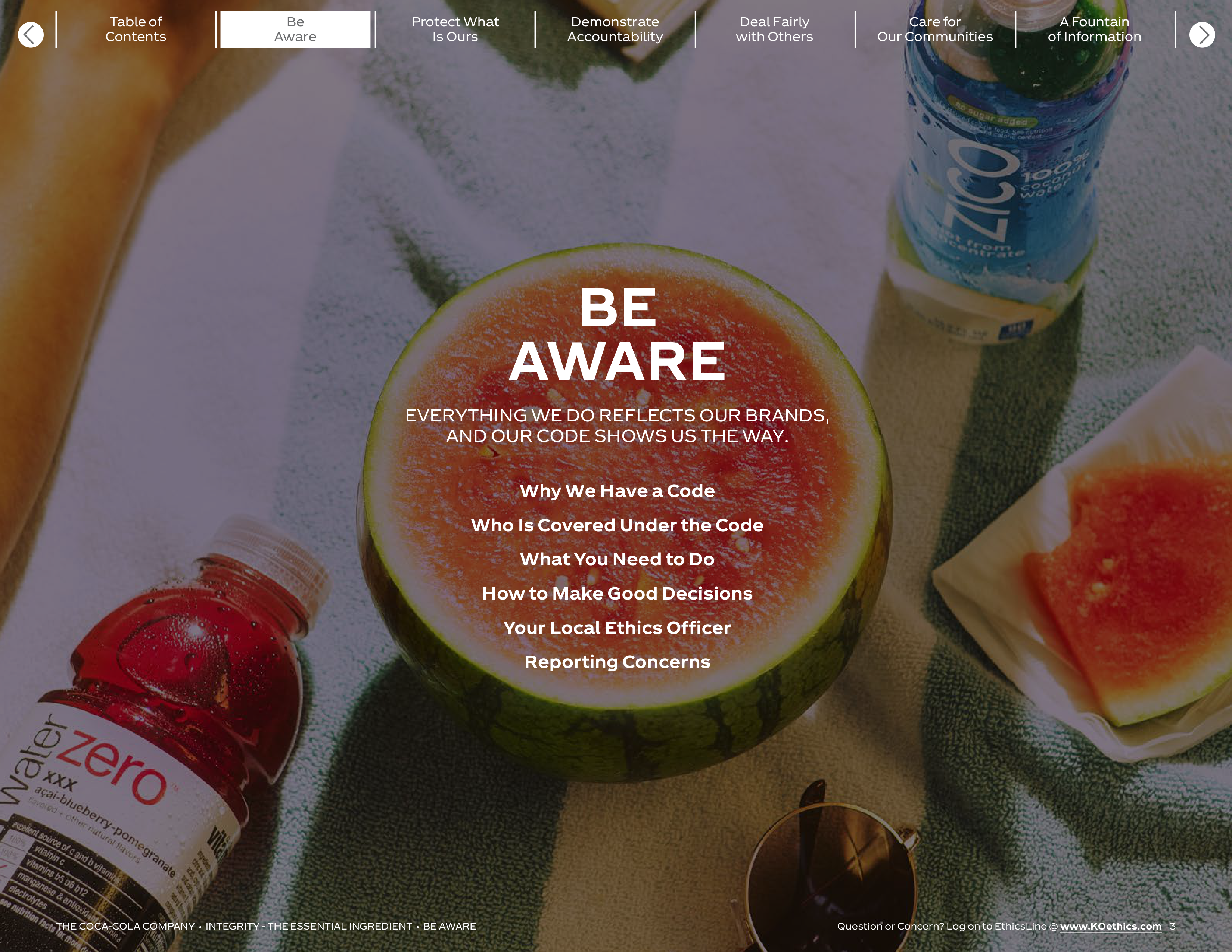 The Coca-Cola Company Code of Business Conduct Handbook — page 3