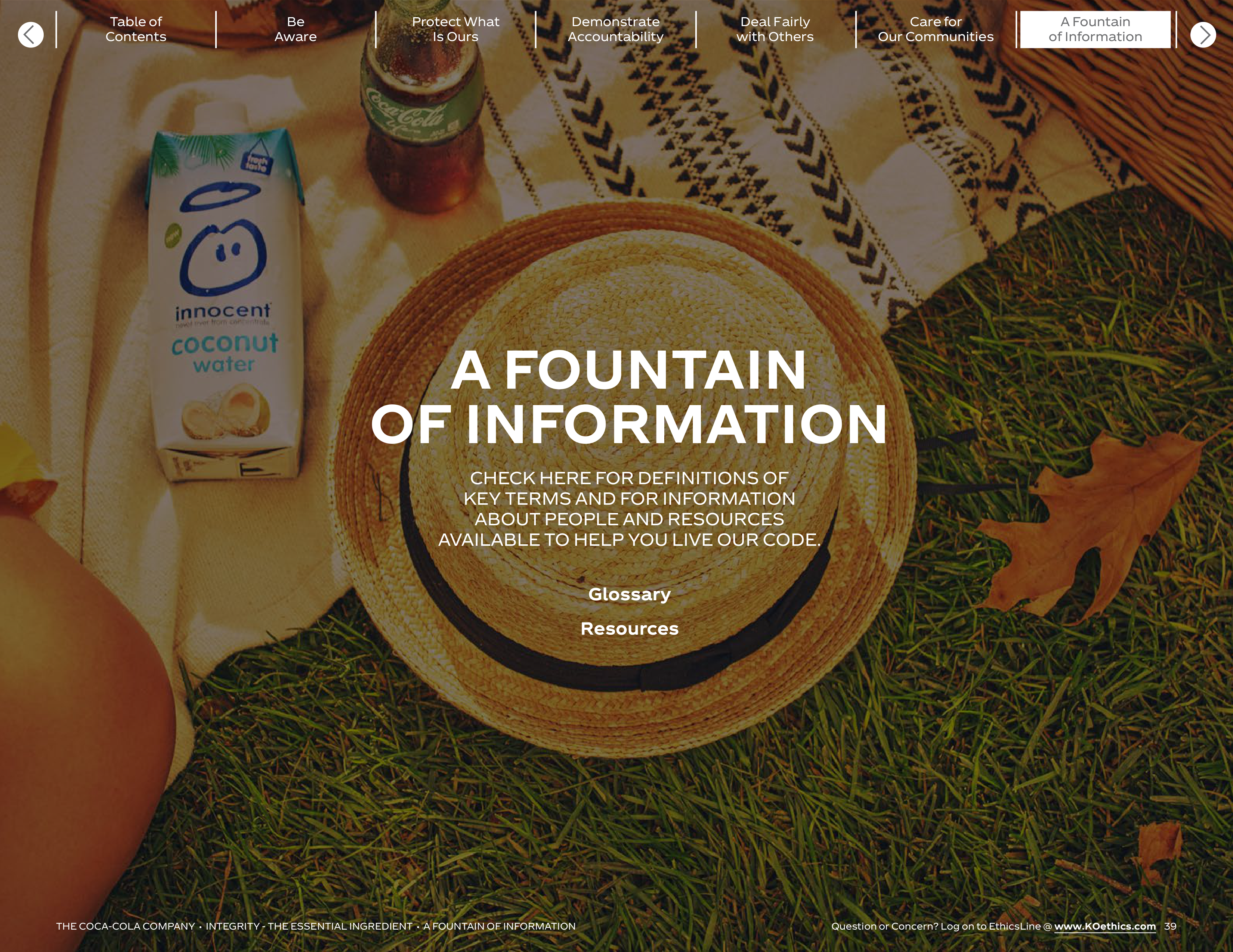 The Coca-Cola Company Code of Business Conduct Handbook — page 39