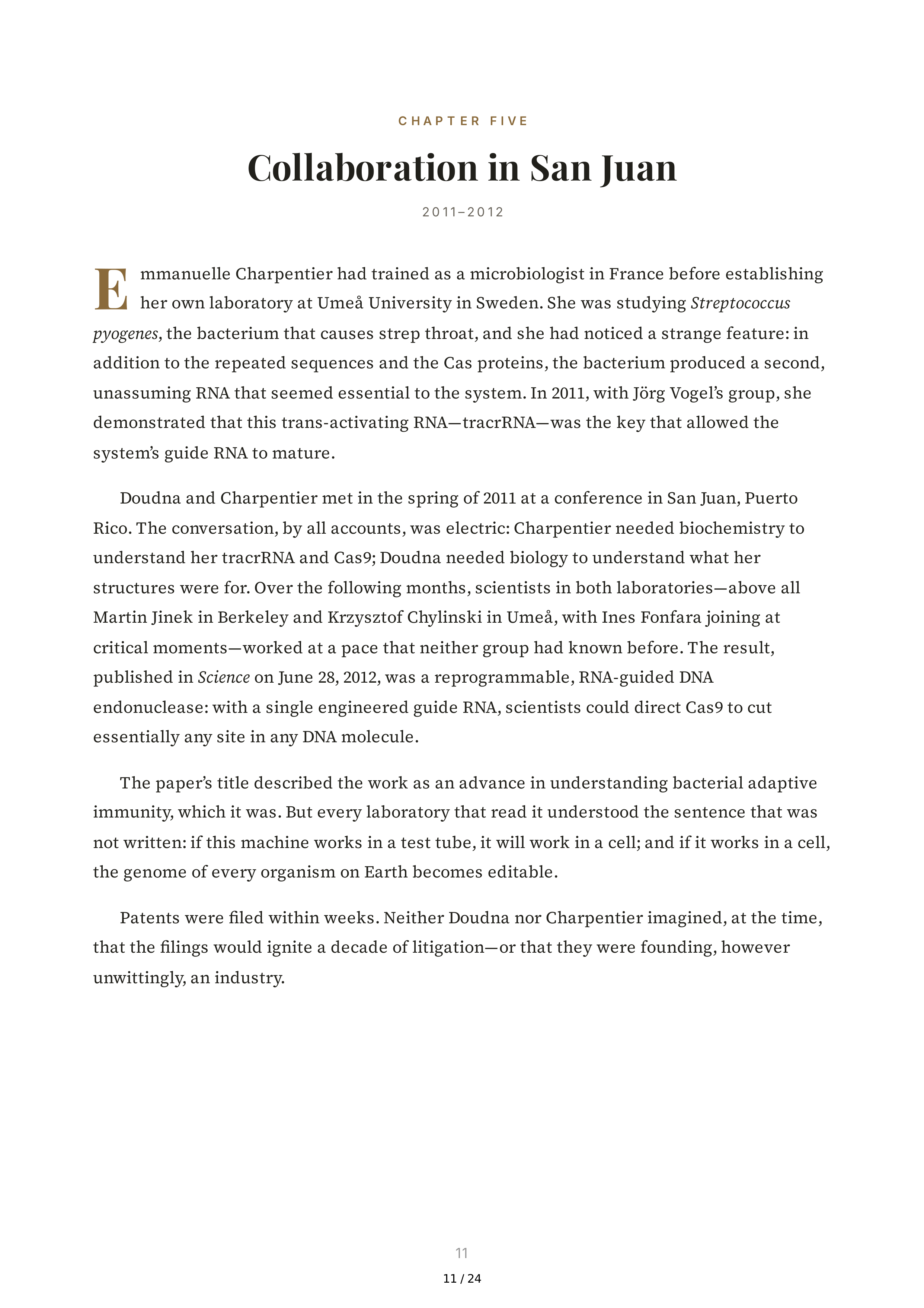 The Code Breaker Biography by Walter Isaacson — page 11