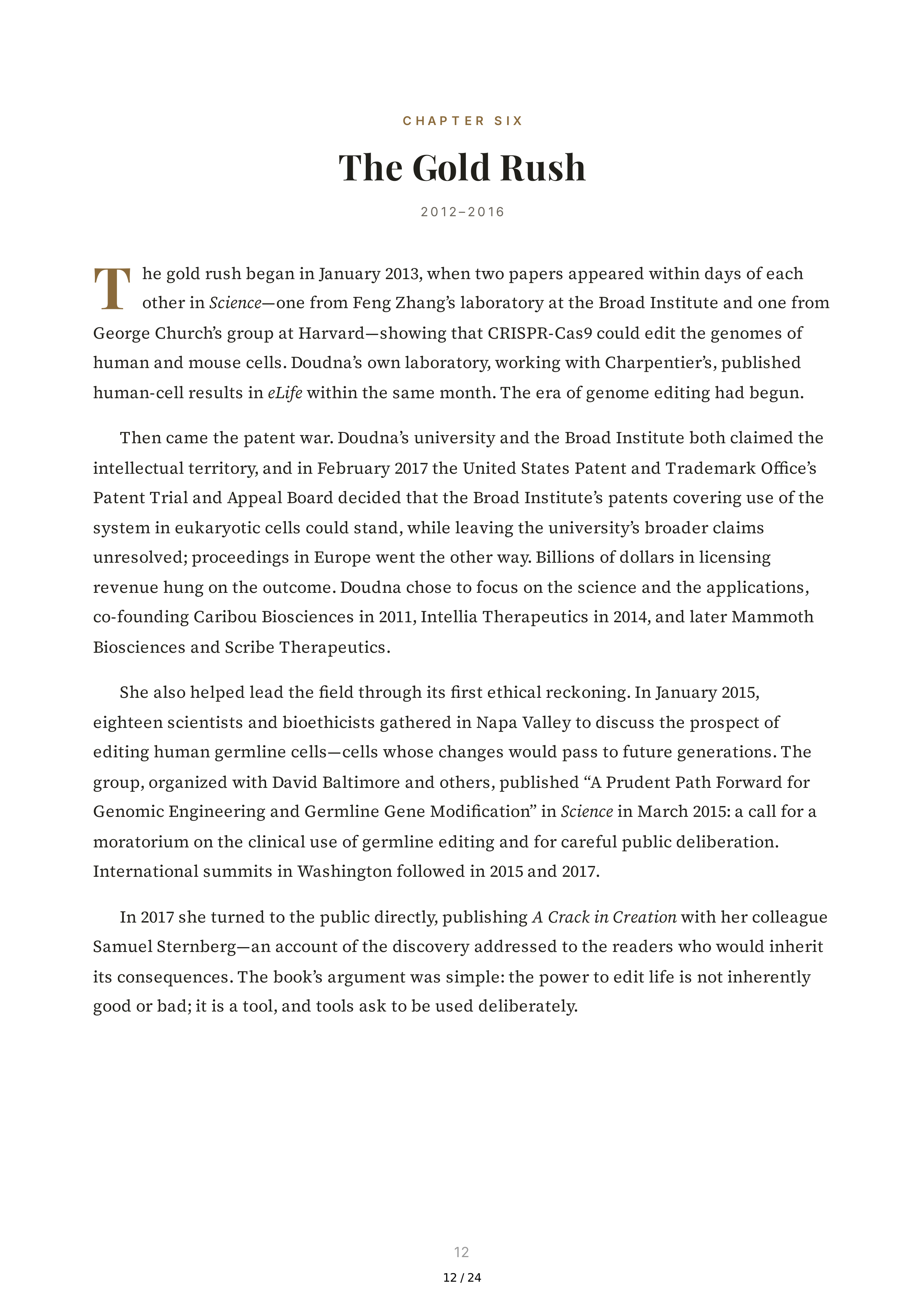The Code Breaker Biography by Walter Isaacson — page 12