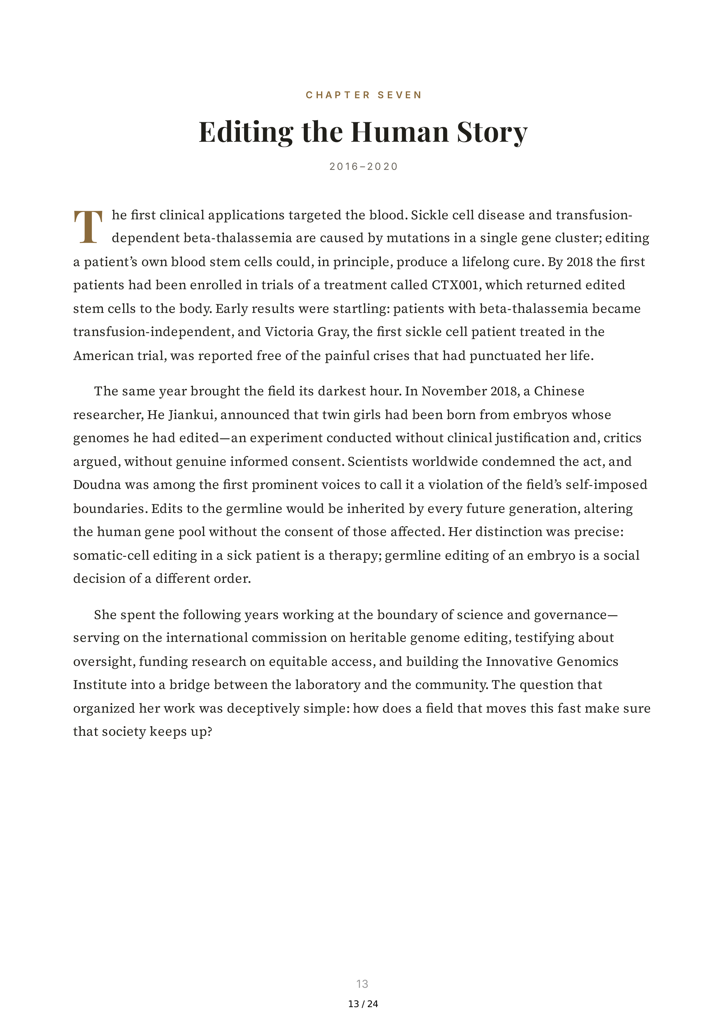 The Code Breaker Biography by Walter Isaacson — page 13