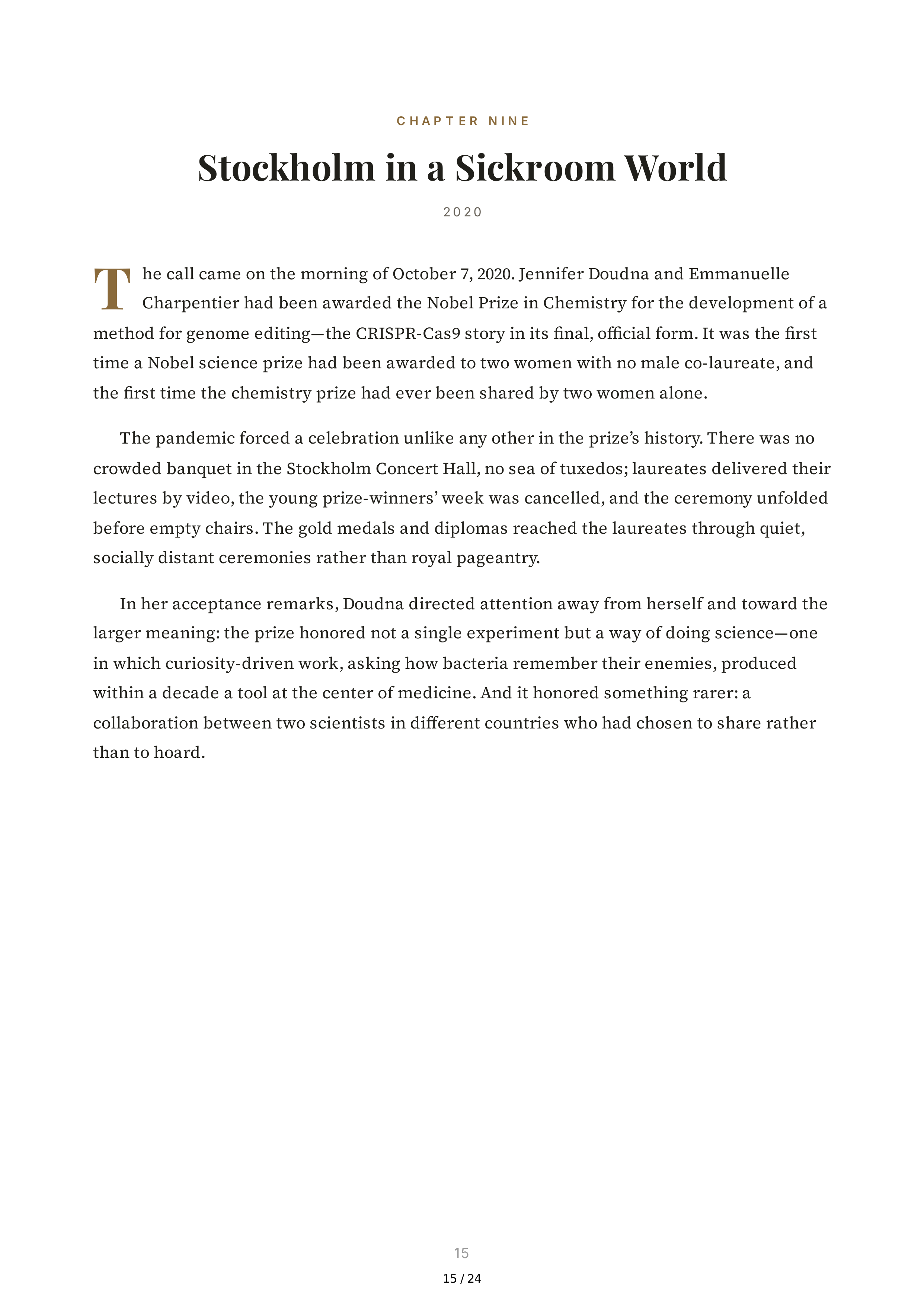 The Code Breaker Biography by Walter Isaacson — page 15