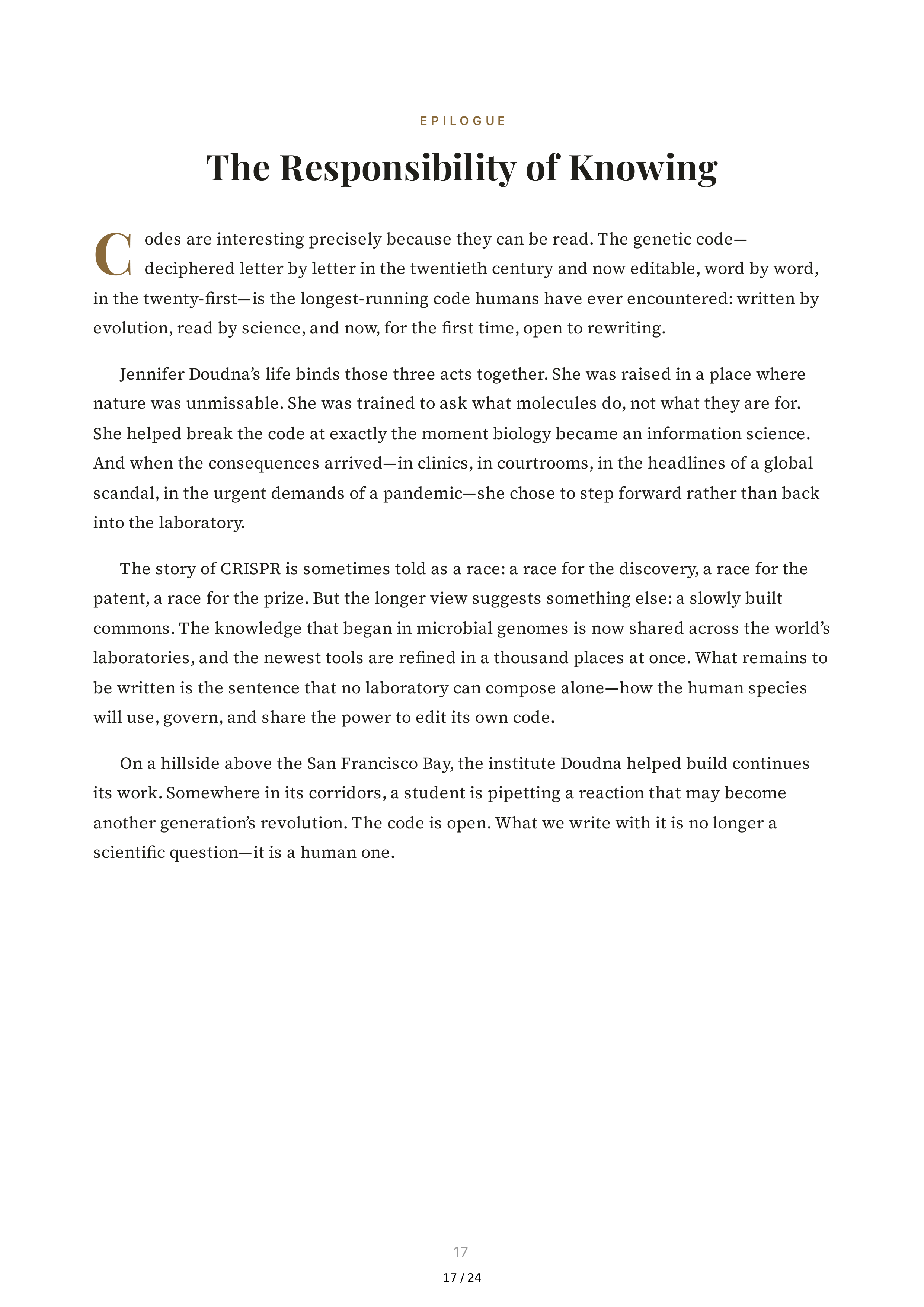 The Code Breaker Biography by Walter Isaacson — page 17