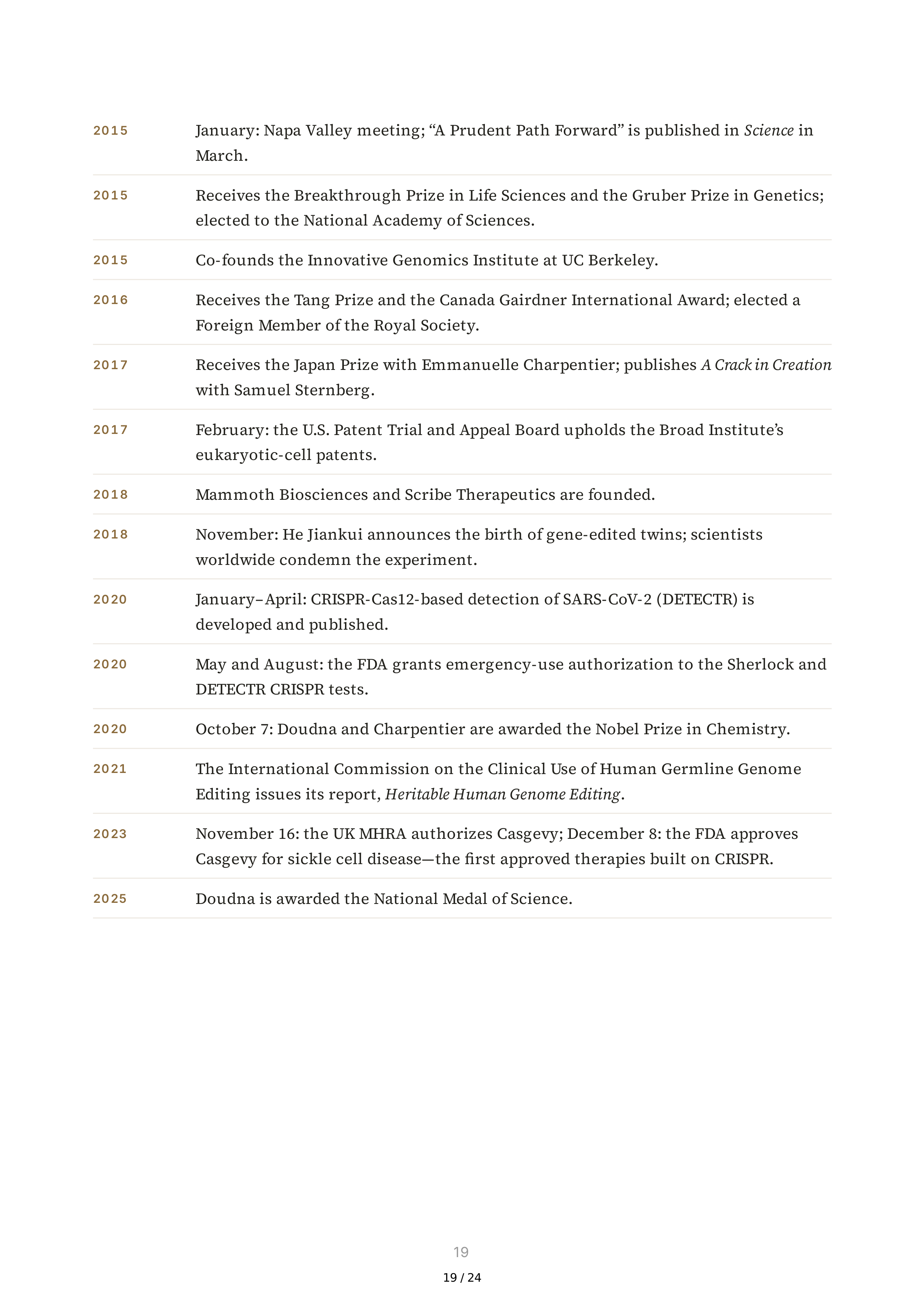 The Code Breaker Biography by Walter Isaacson — page 19