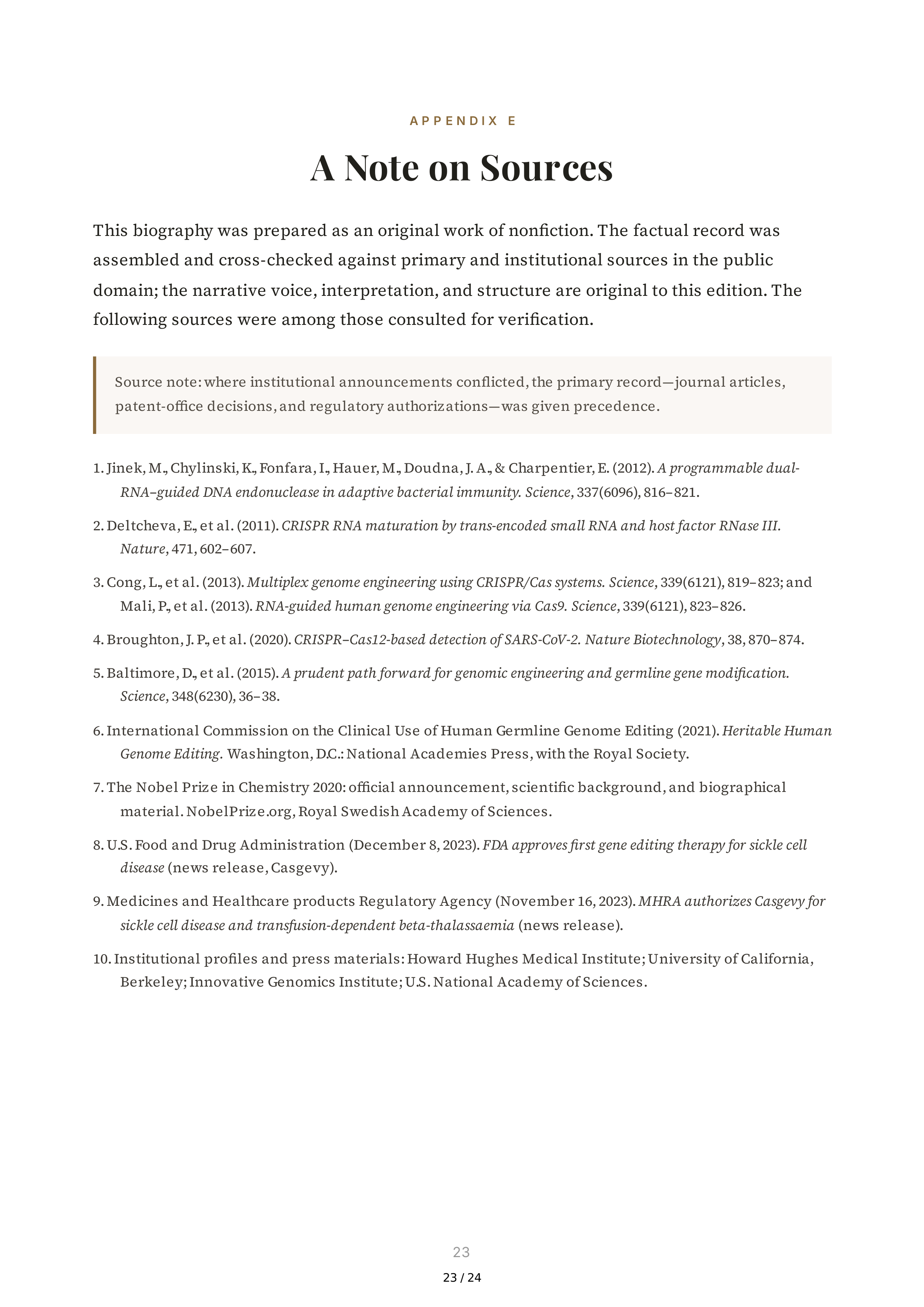 The Code Breaker Biography by Walter Isaacson — page 23