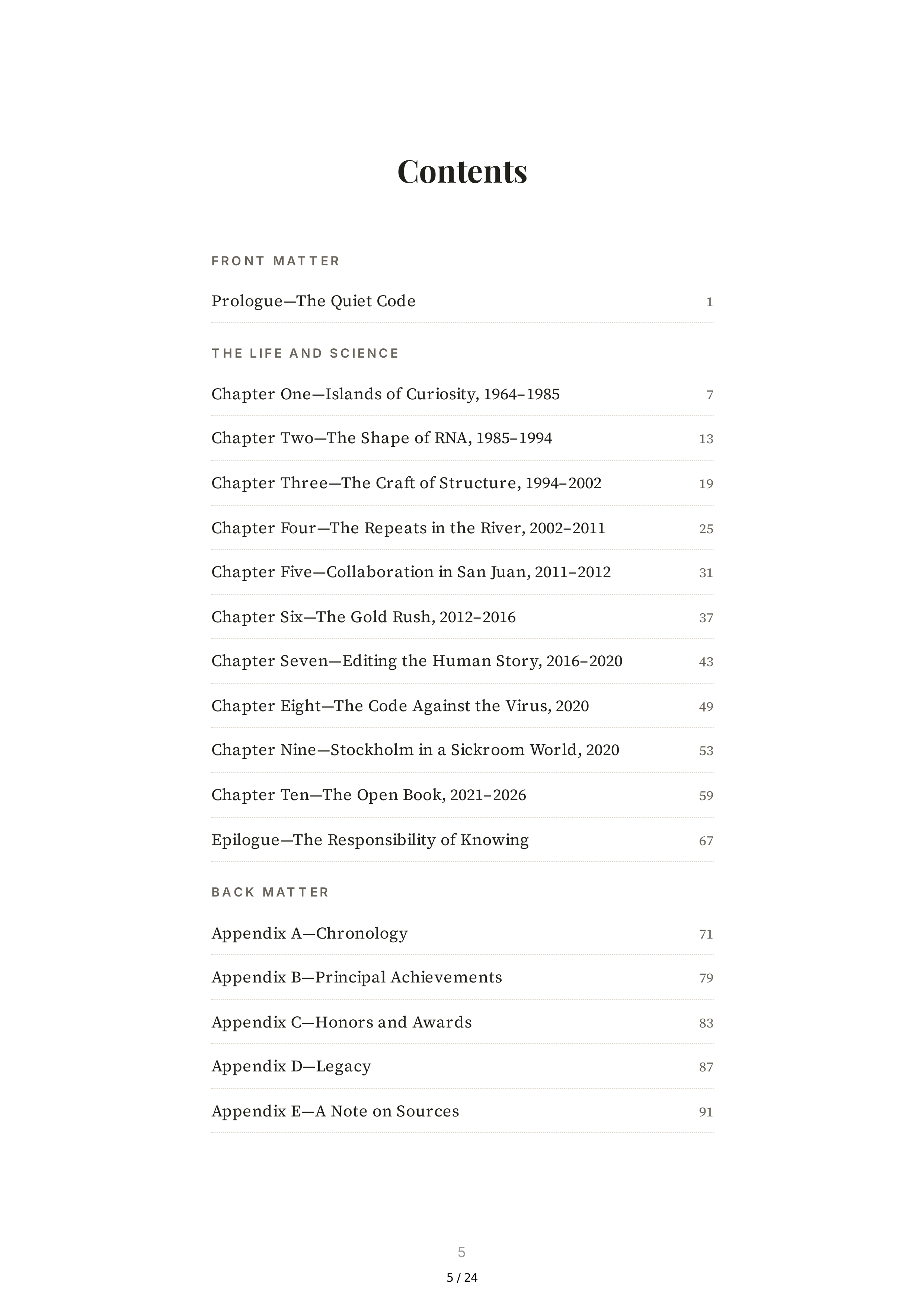 The Code Breaker Biography by Walter Isaacson — page 5