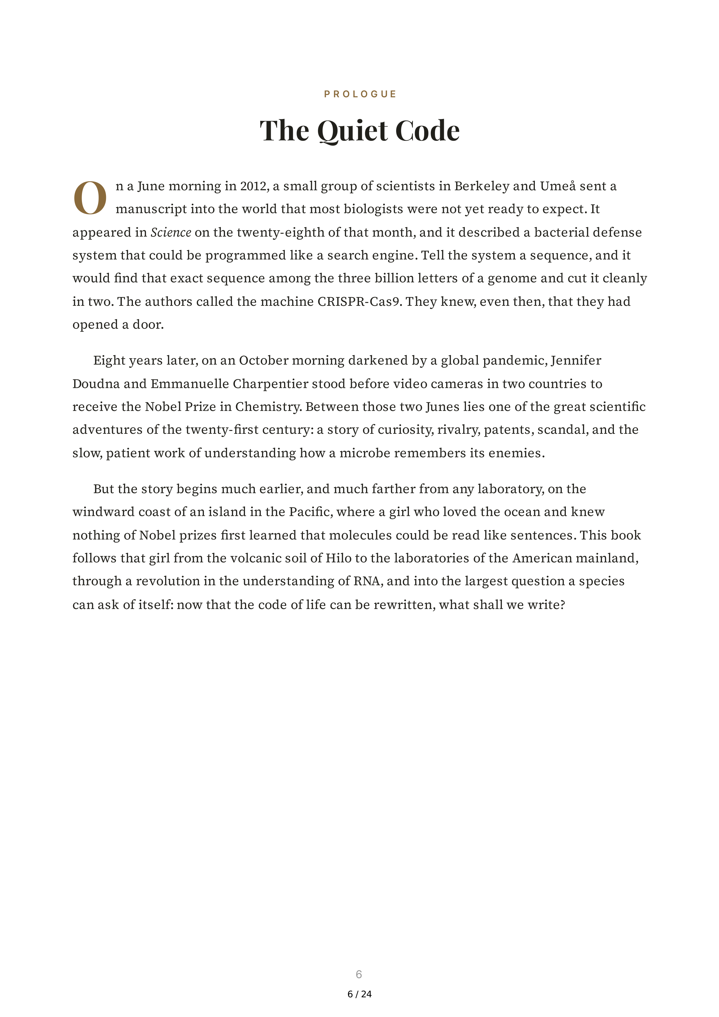 The Code Breaker Biography by Walter Isaacson — page 6